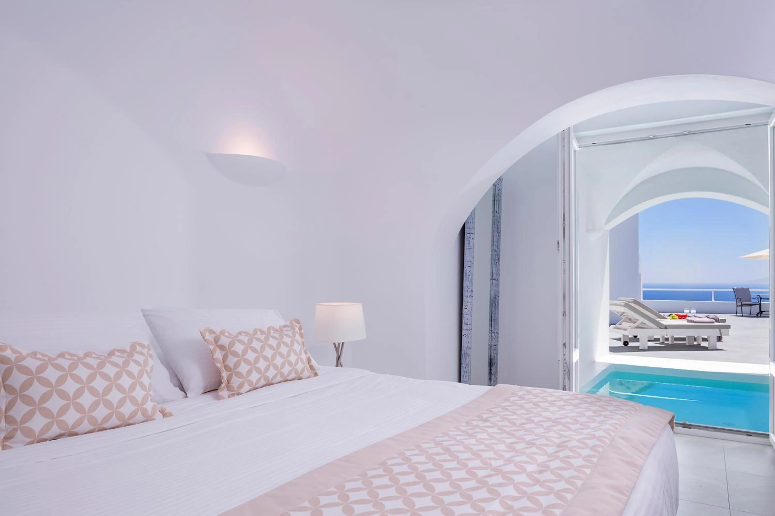 Patio, Bed in Amber Light Villas