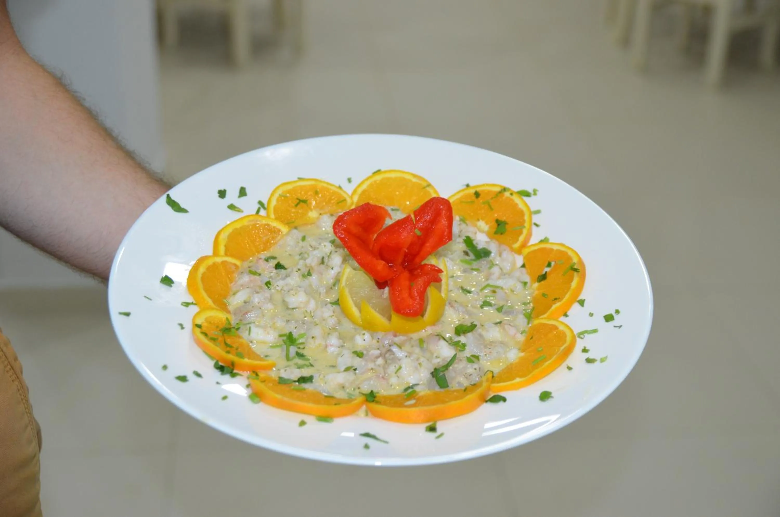 Food close-up in Vila e Bardhe Butique Hotel