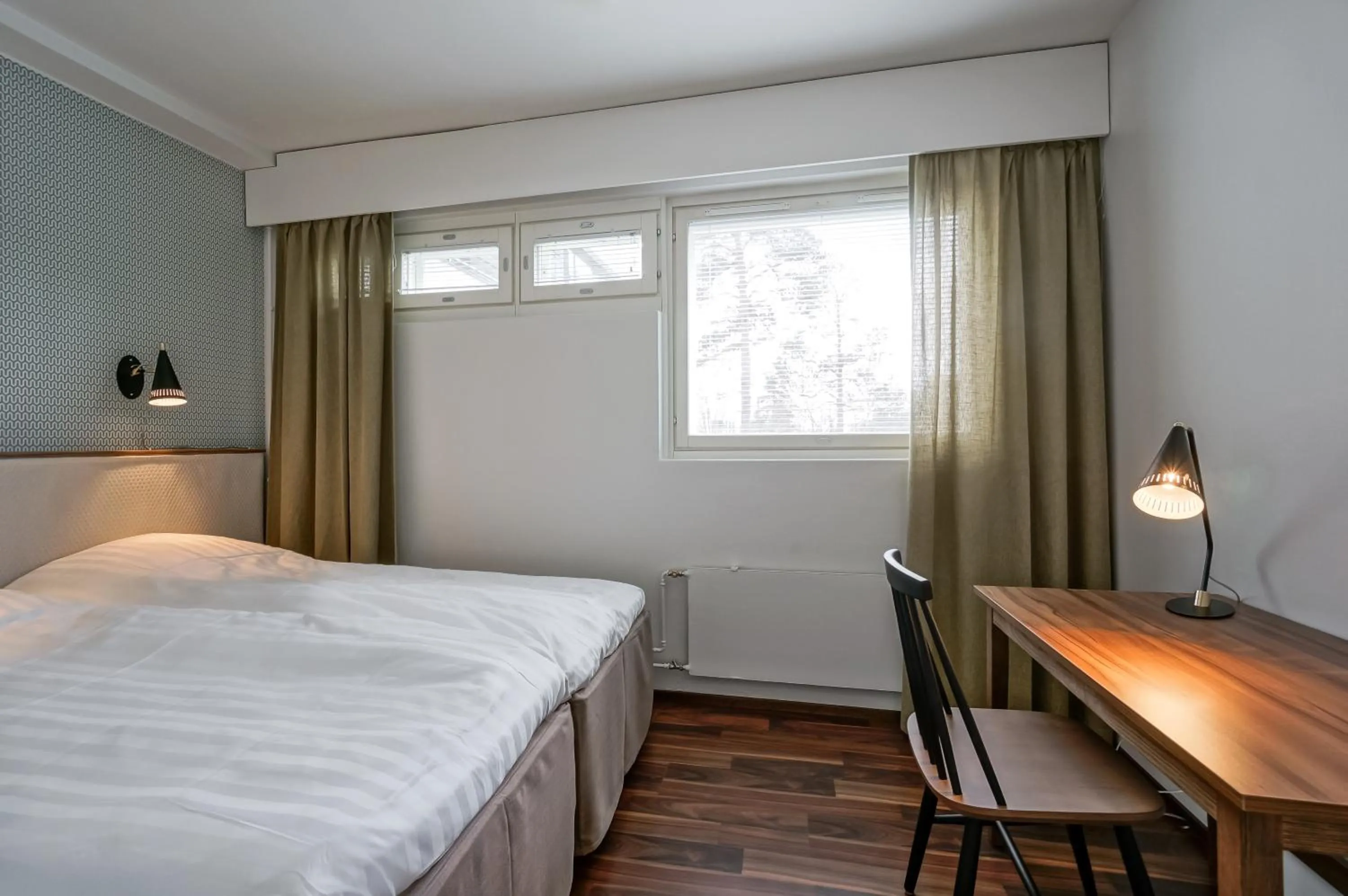 Bed in Forenom Serviced Apartments Espoo Tapiola