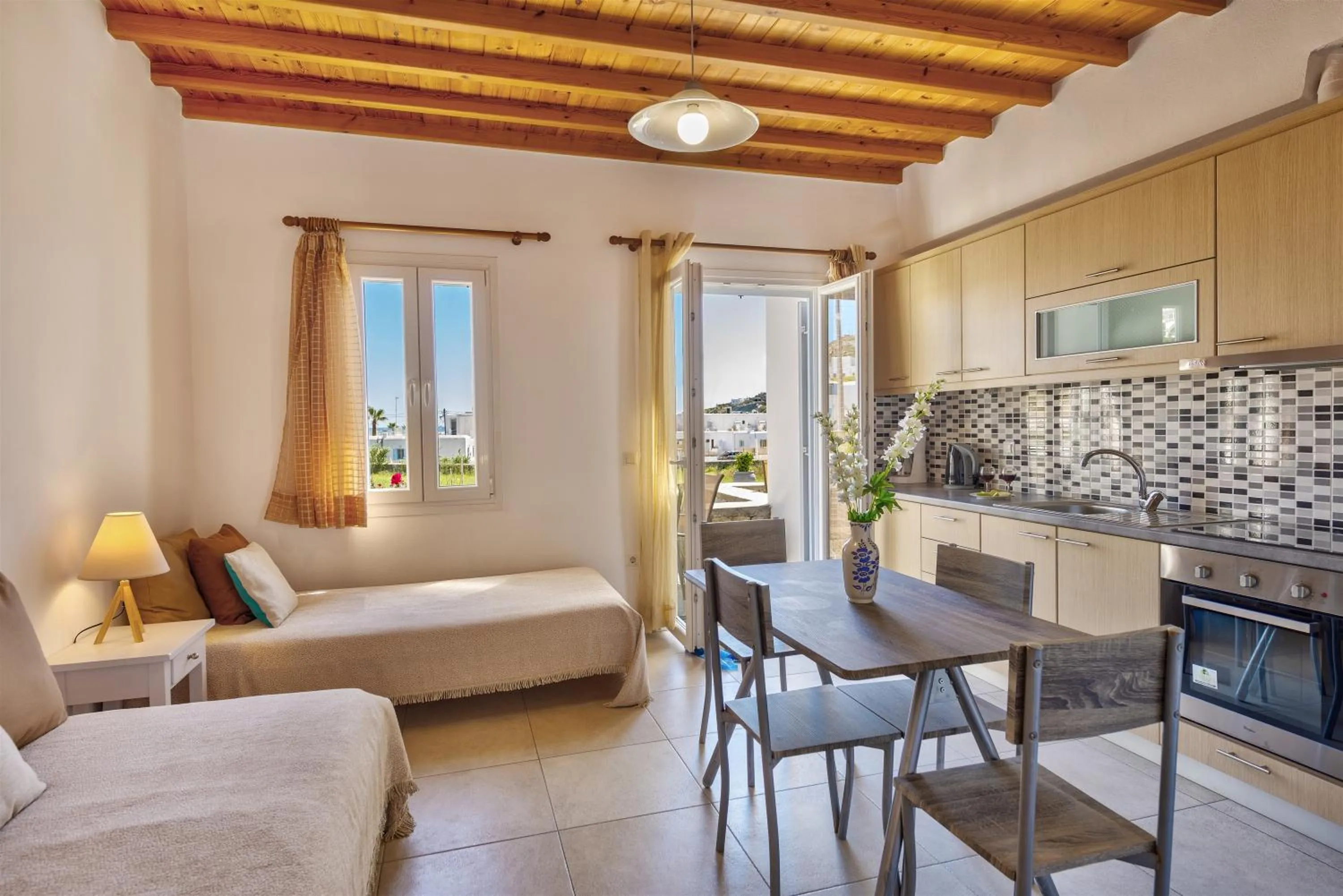 Living room in Jewel Apartments Mykonos