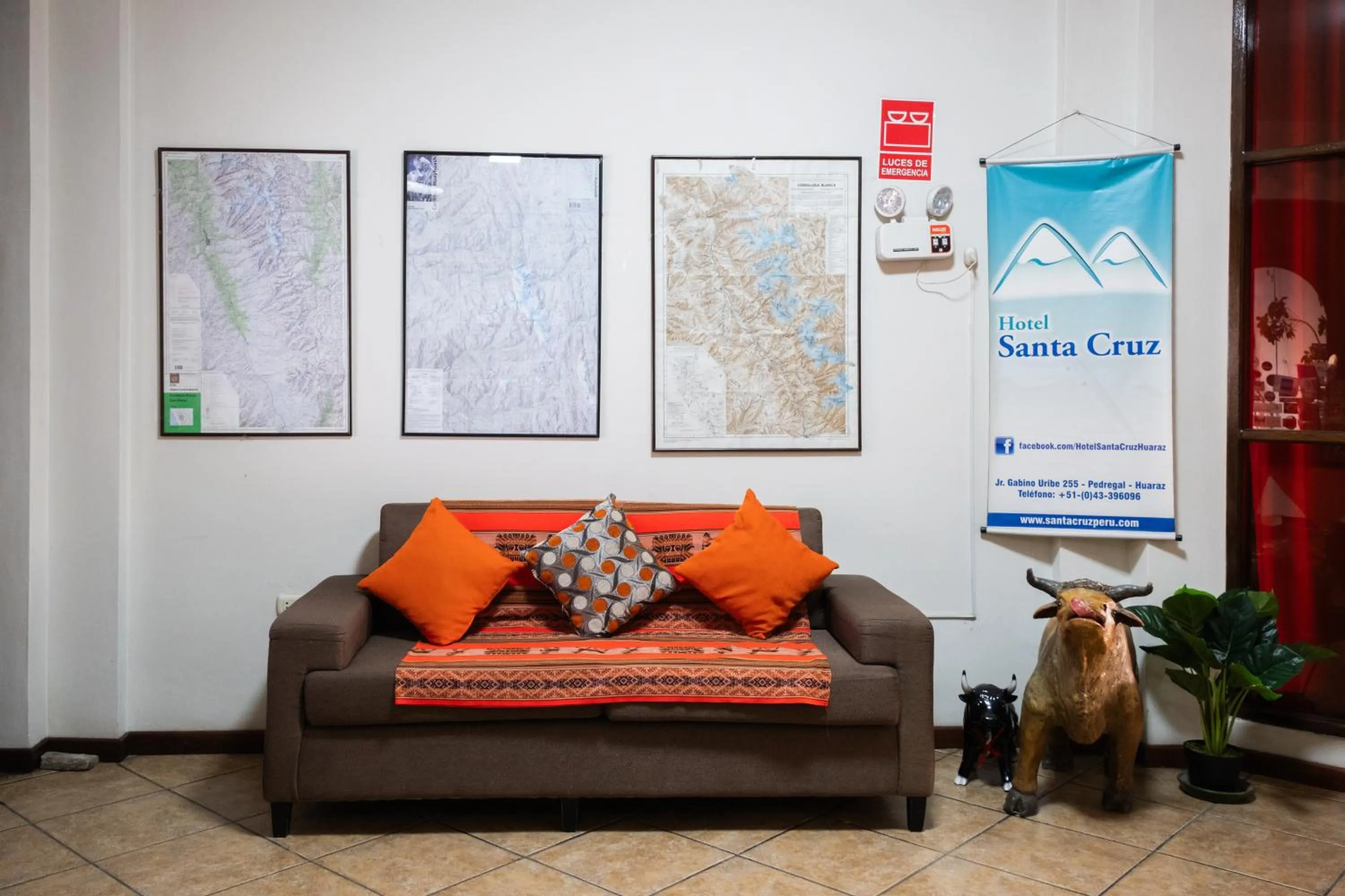 Living room in Hotel Santa Cruz