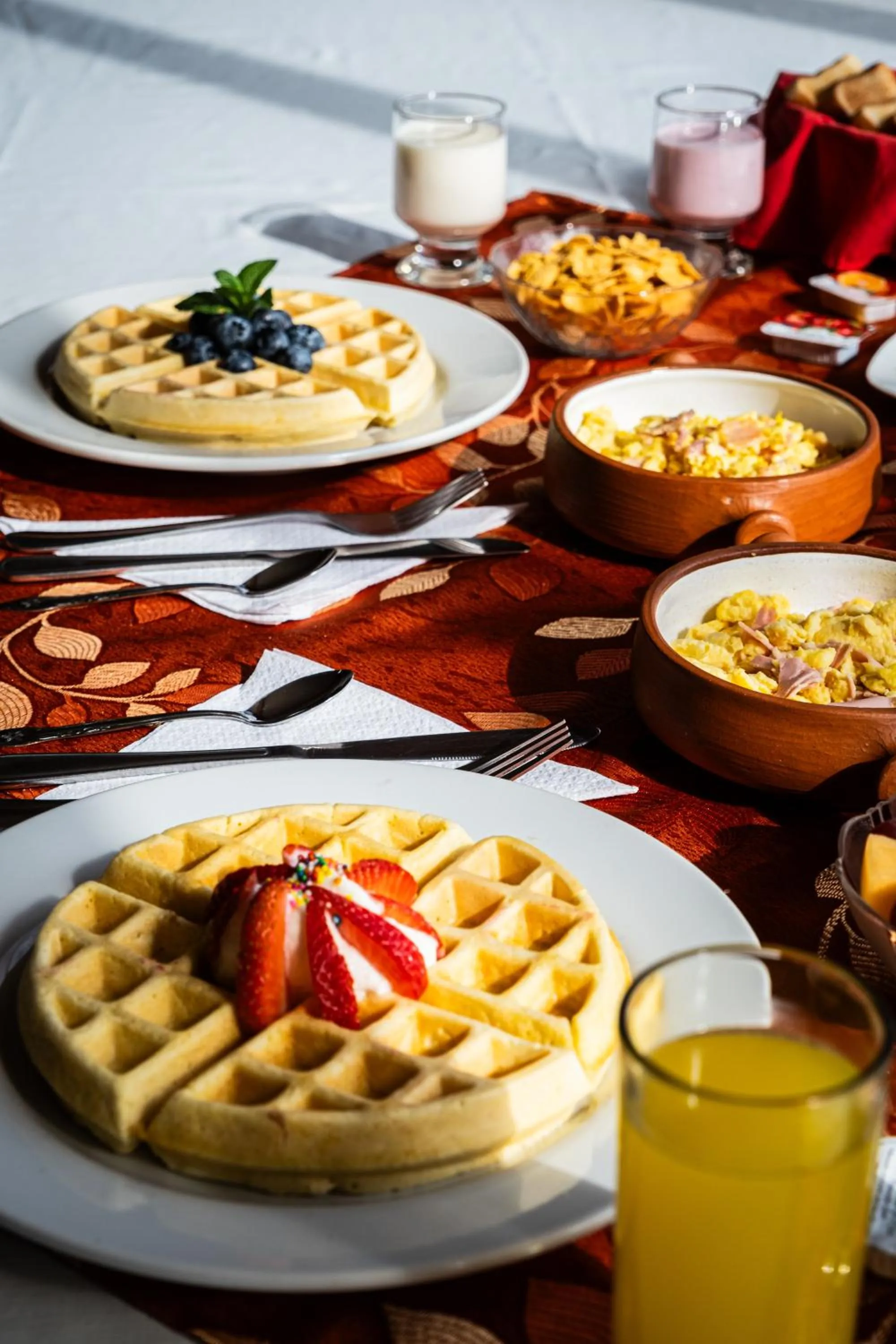 Buffet breakfast in Hotel Santa Cruz