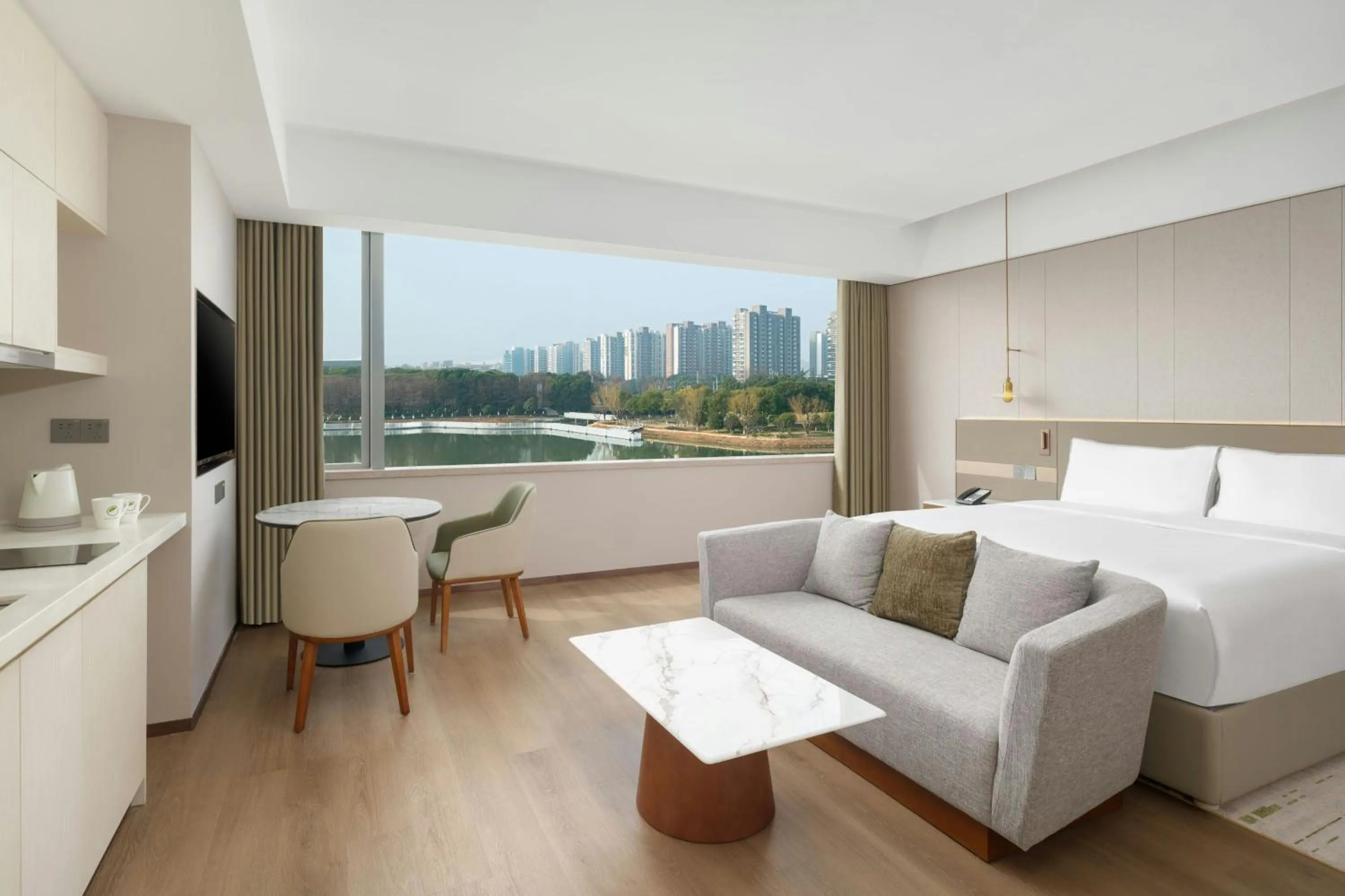 Photo of the whole room, Bed in Element Suzhou Science and Technology Town