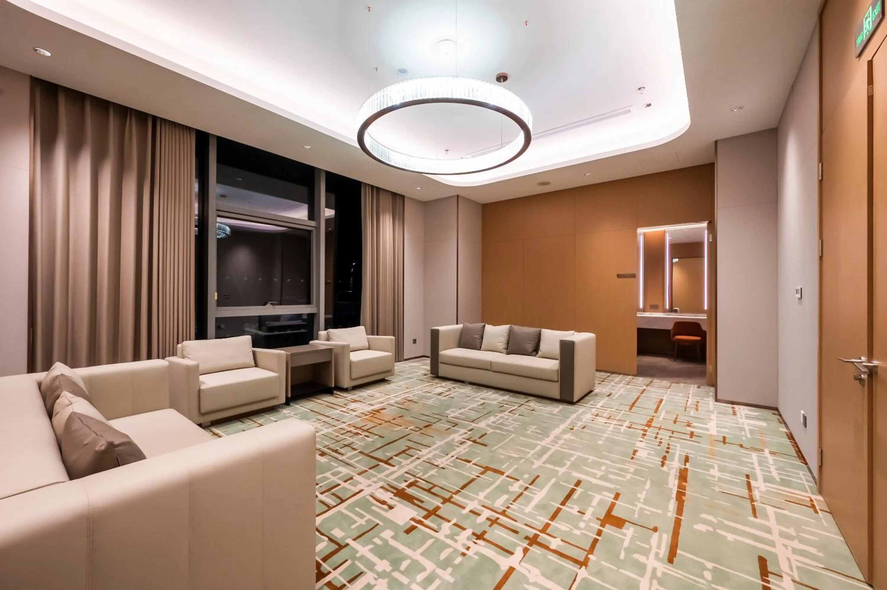 Seating area in Element Suzhou Science and Technology Town