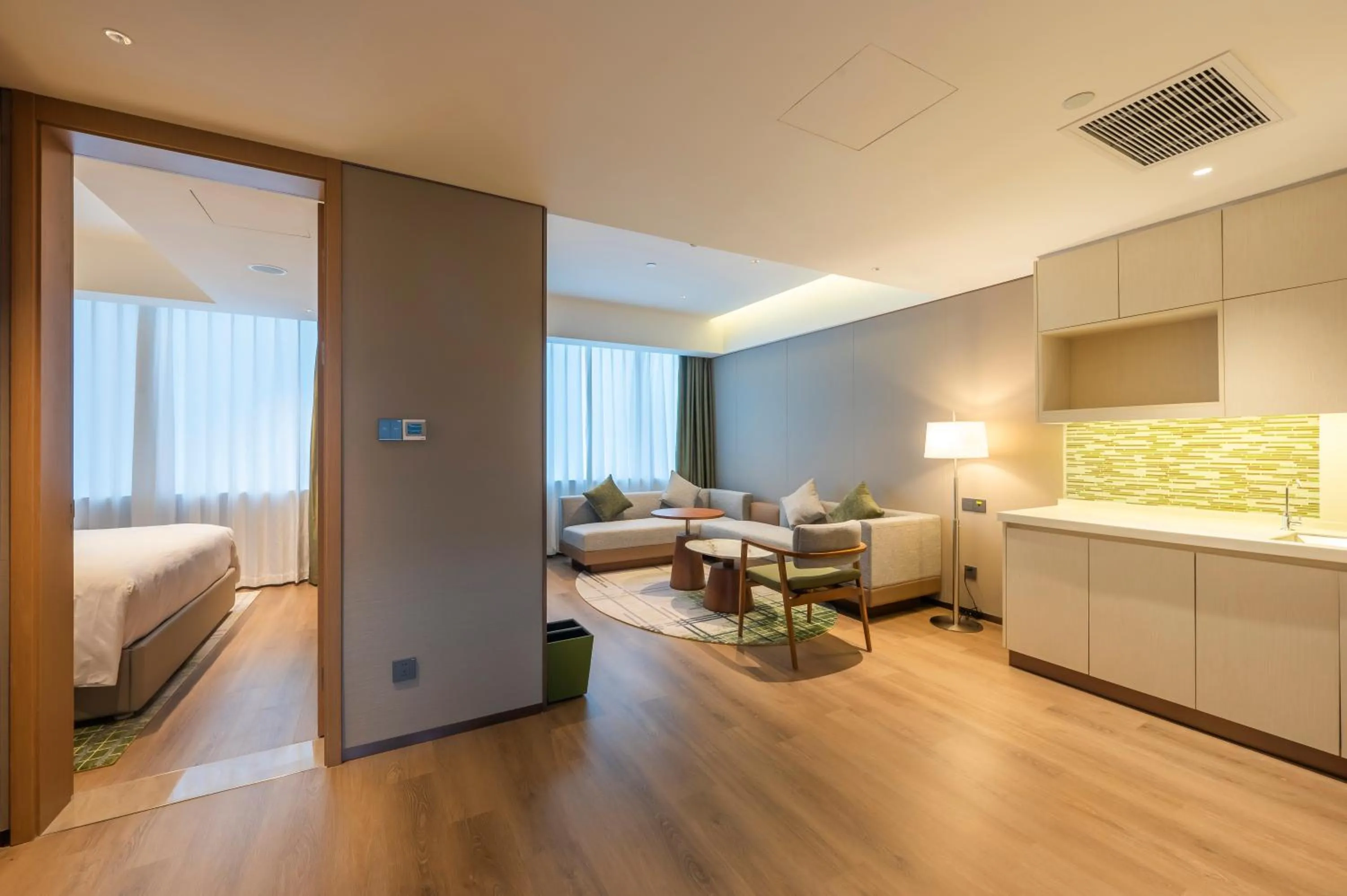 Photo of the whole room, Bed in Element Suzhou Science and Technology Town