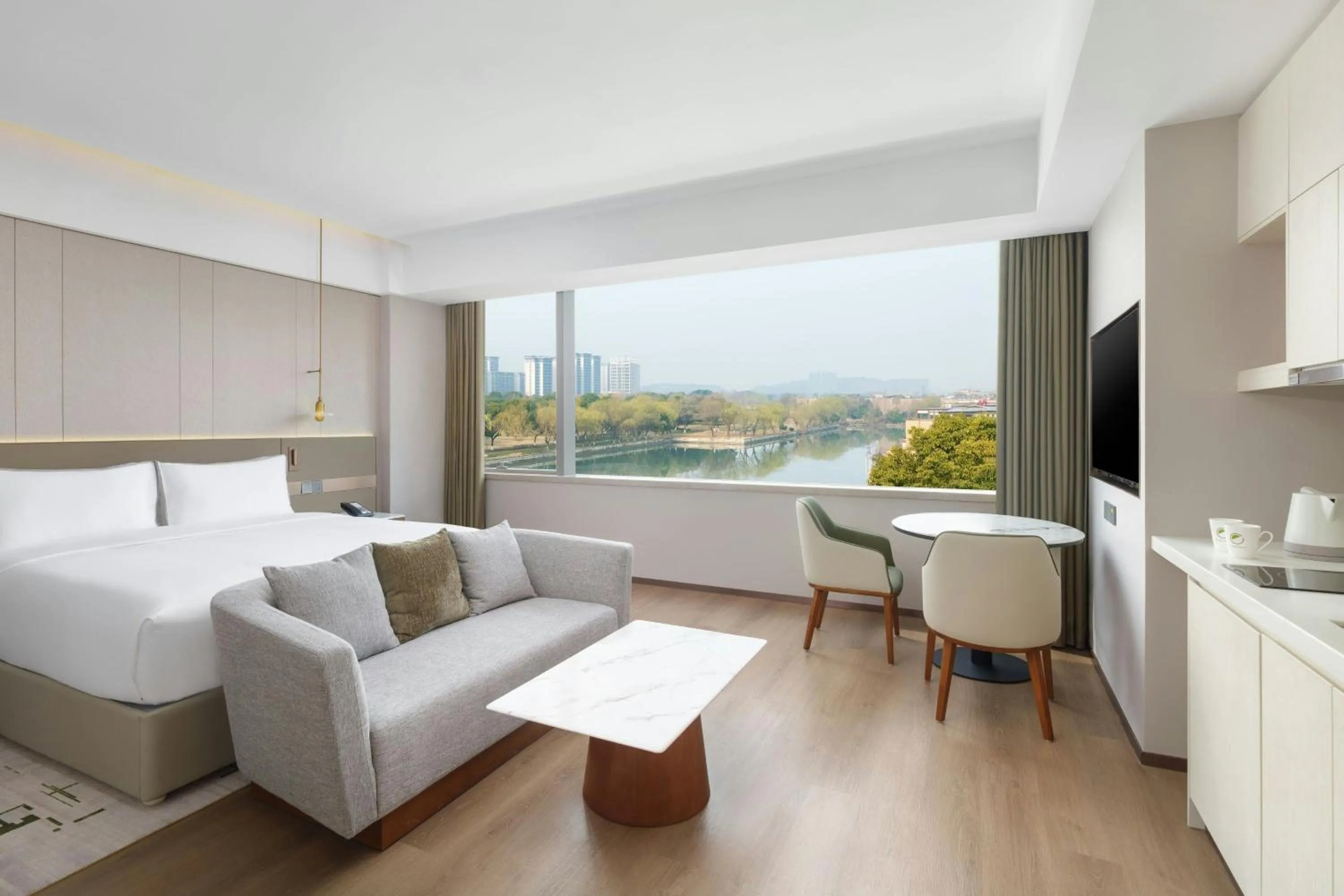 Bedroom, Bed in Element Suzhou Science and Technology Town