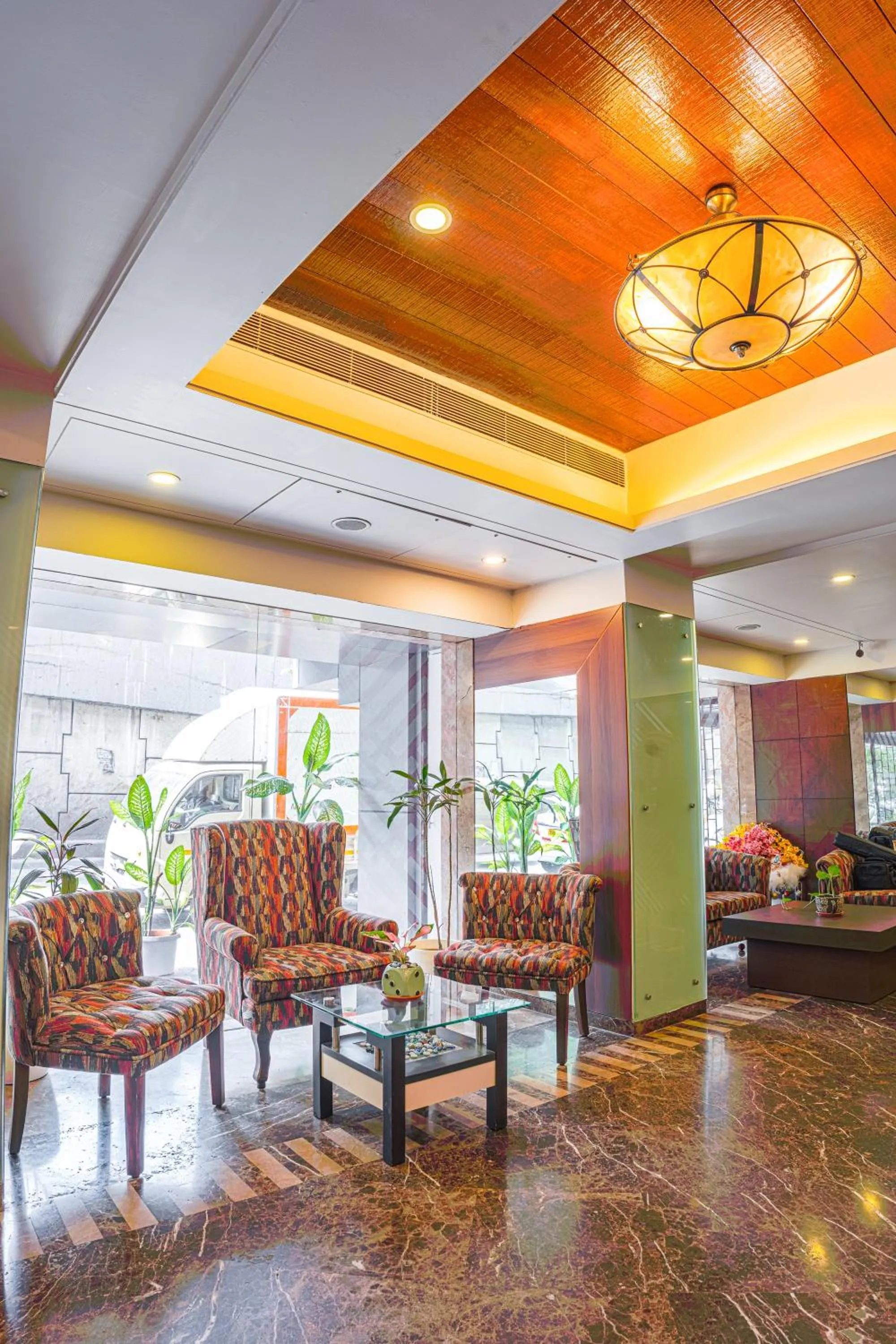 Seating area in Ginger Thane