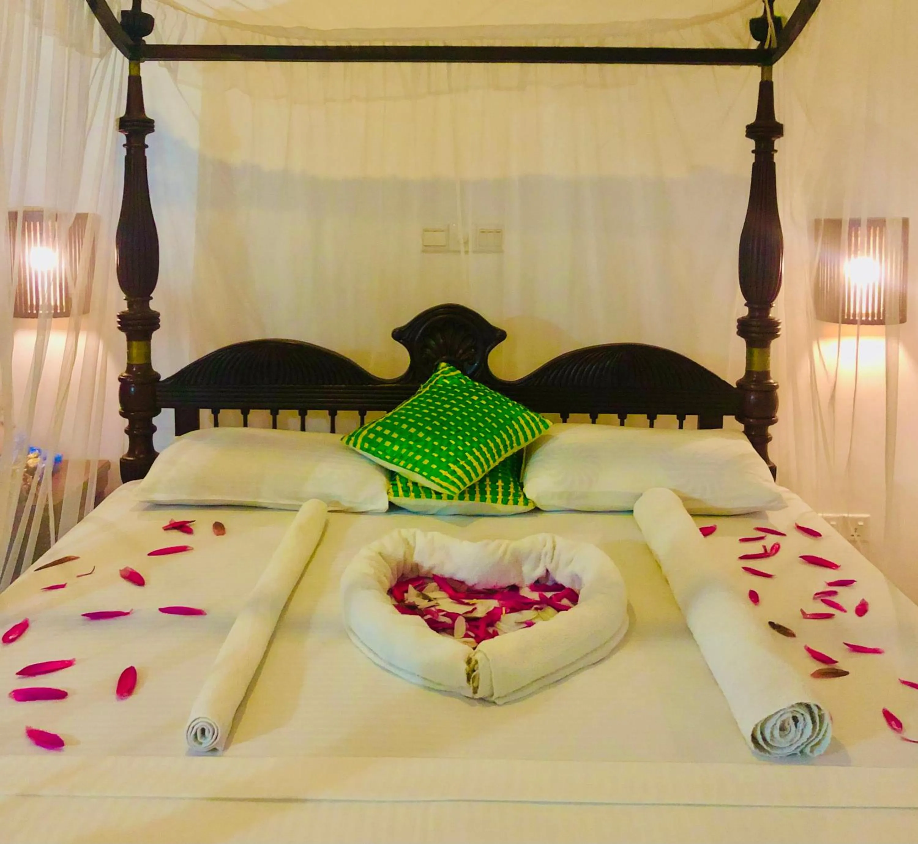 Bed in Saman Resort Yala