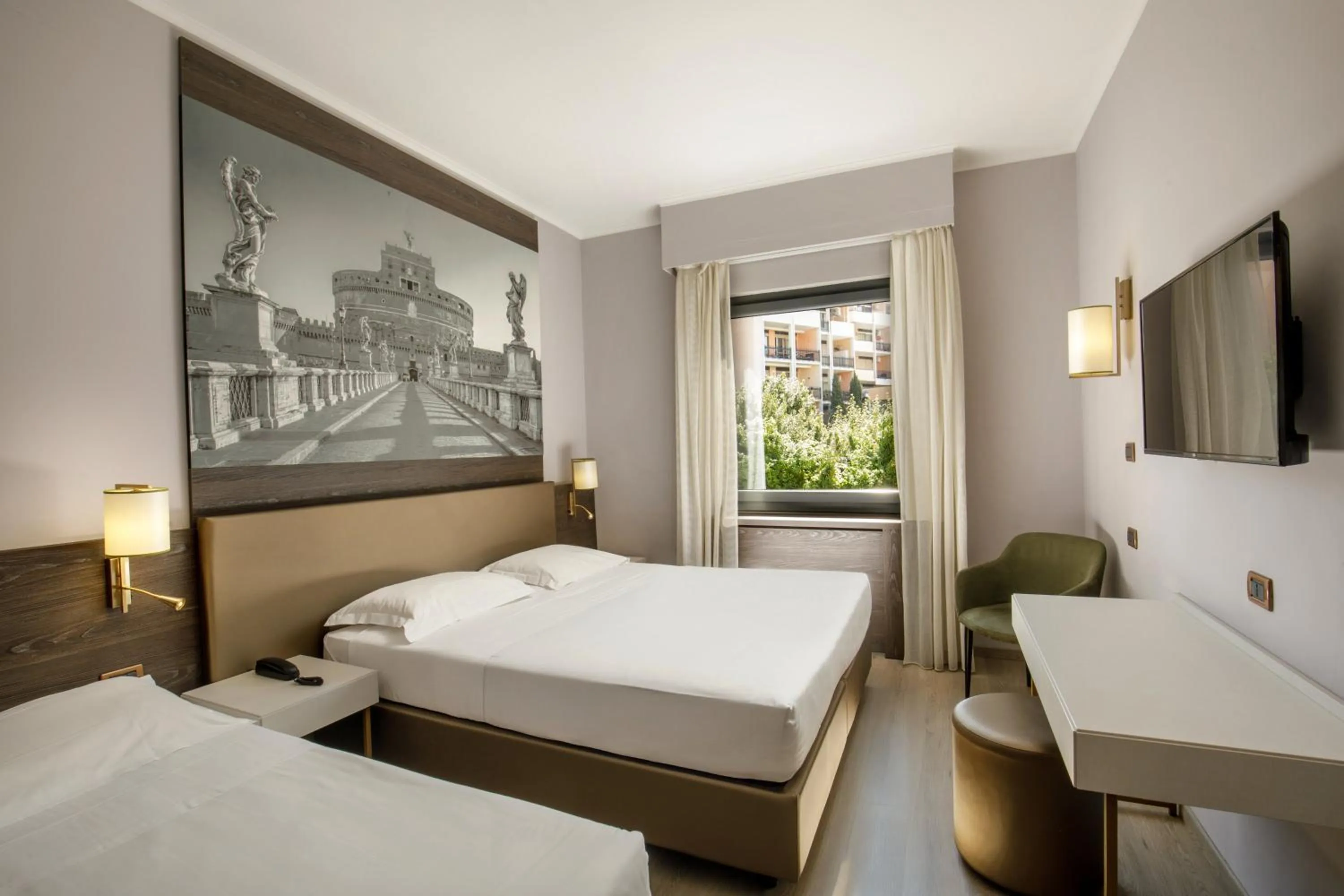 Bedroom, Bed in Hotel Marc'Aurelio