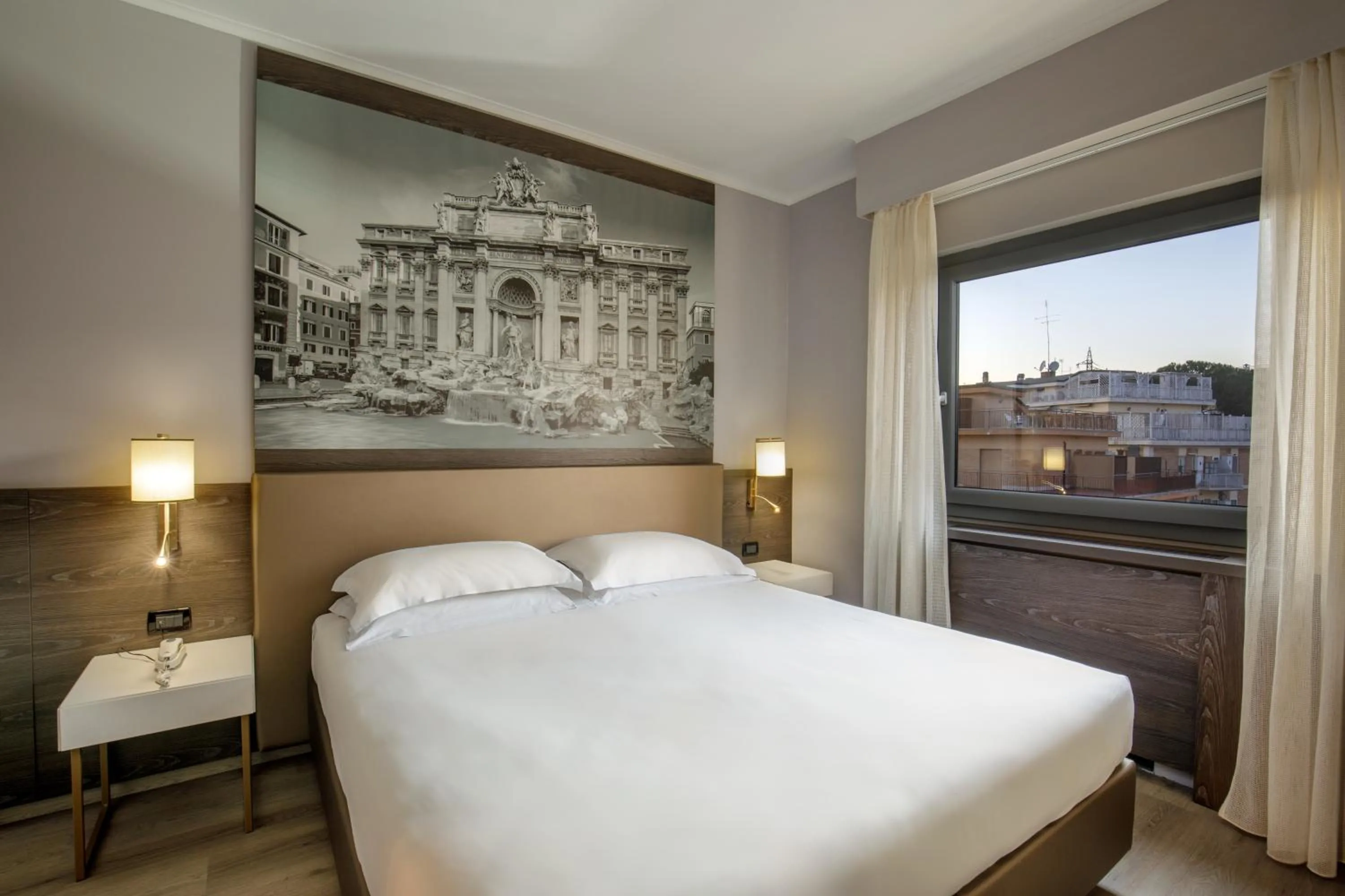 Bedroom, Bed in Hotel Marc'Aurelio