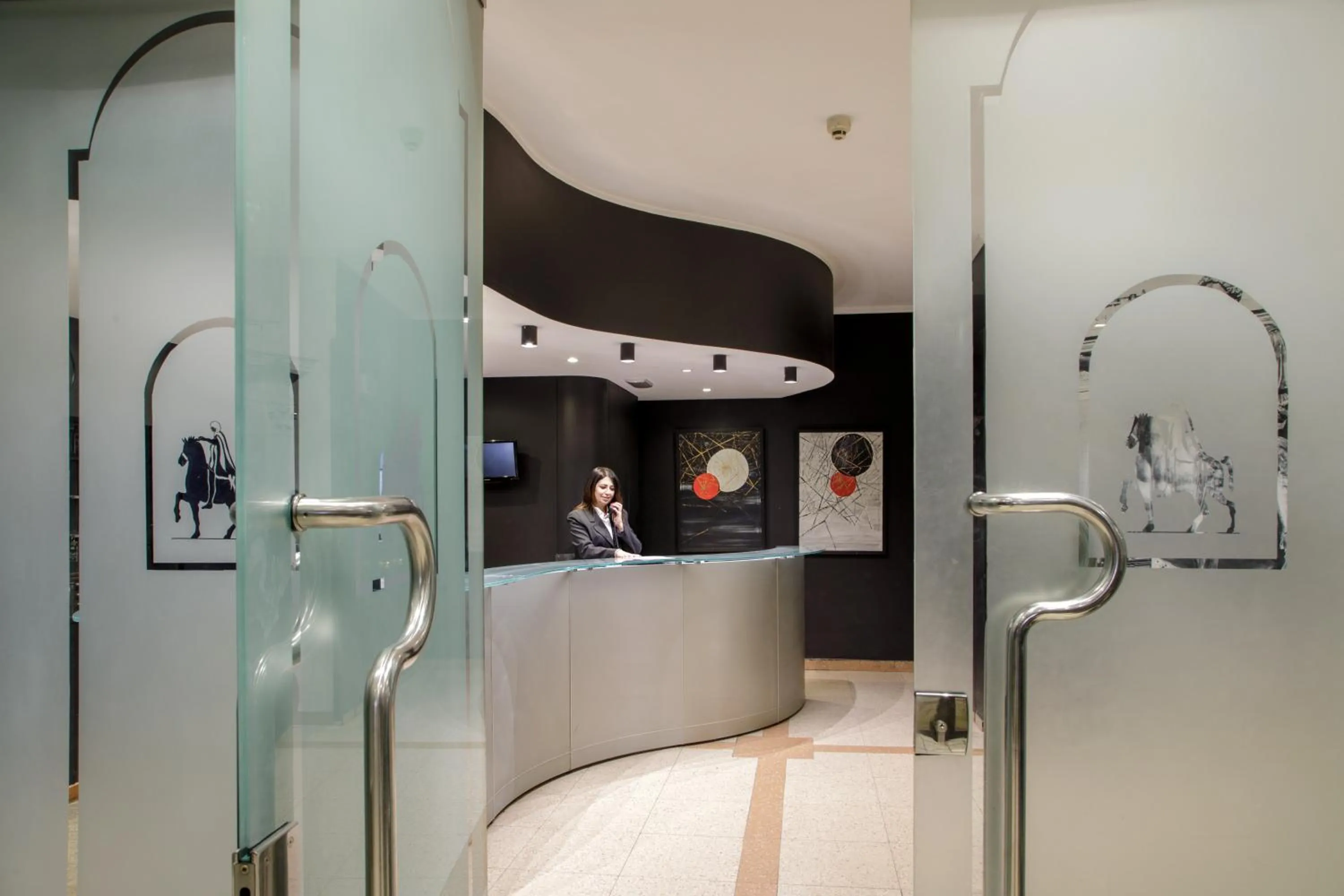 Lobby or reception in Hotel Marc'Aurelio