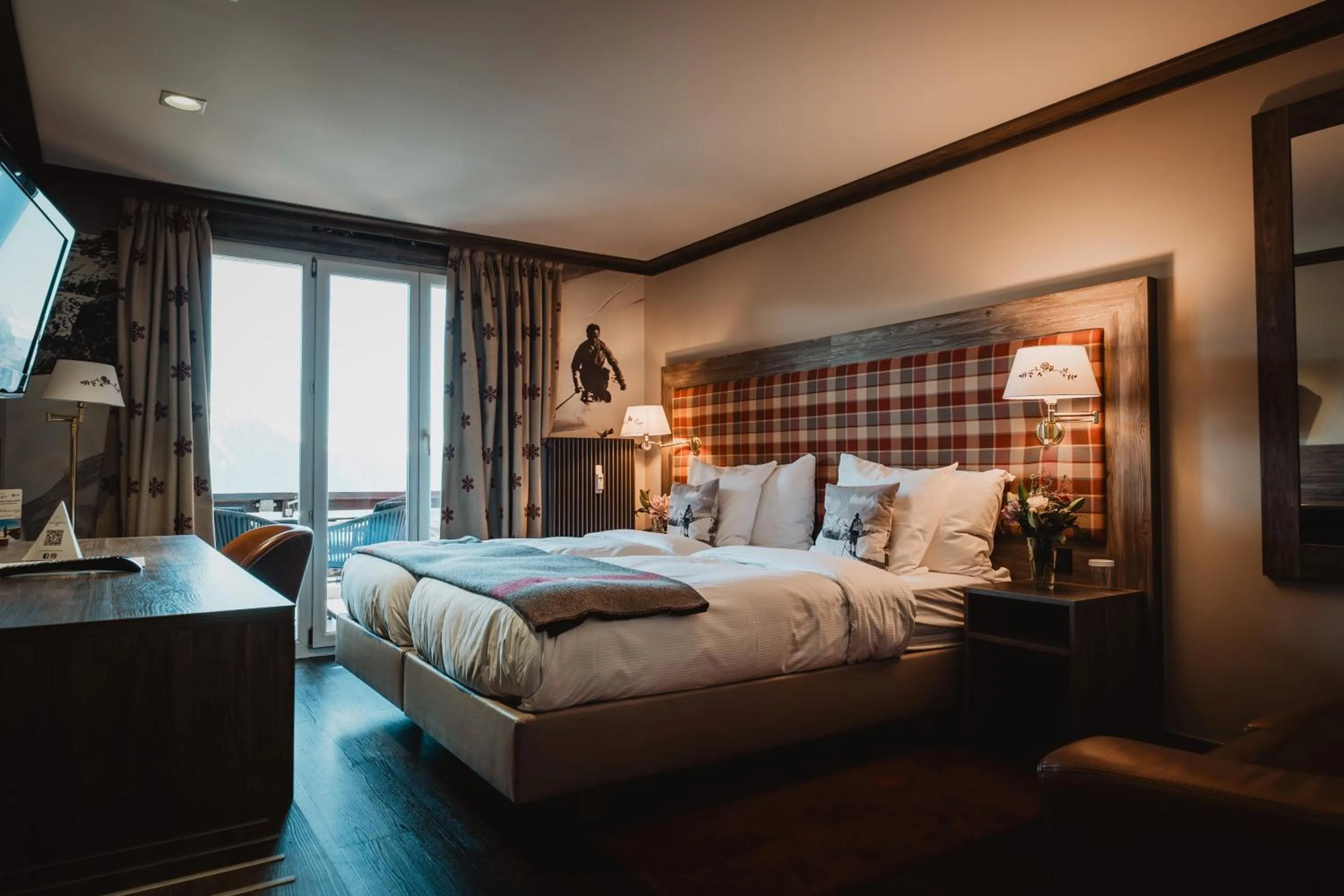 Photo of the whole room, Bed in Hotel Bristol Verbier