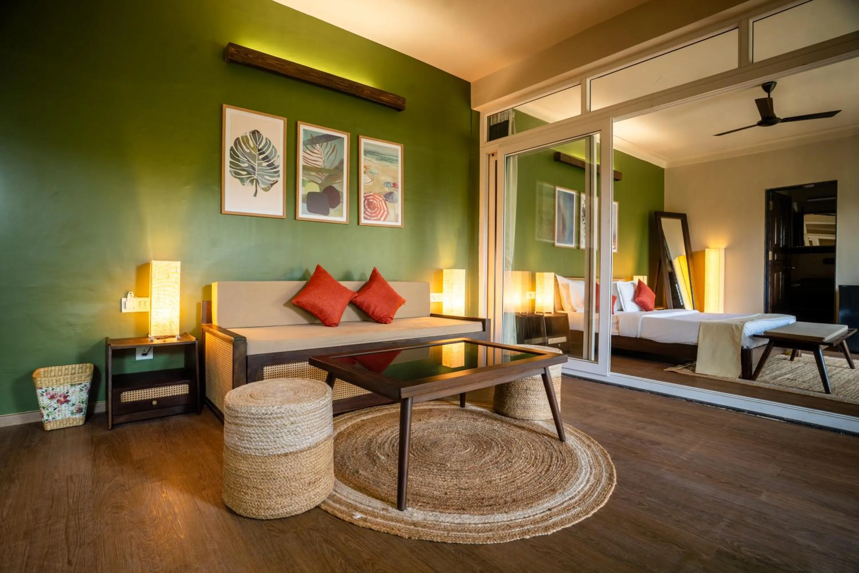 Living room, Bed in Kssemya