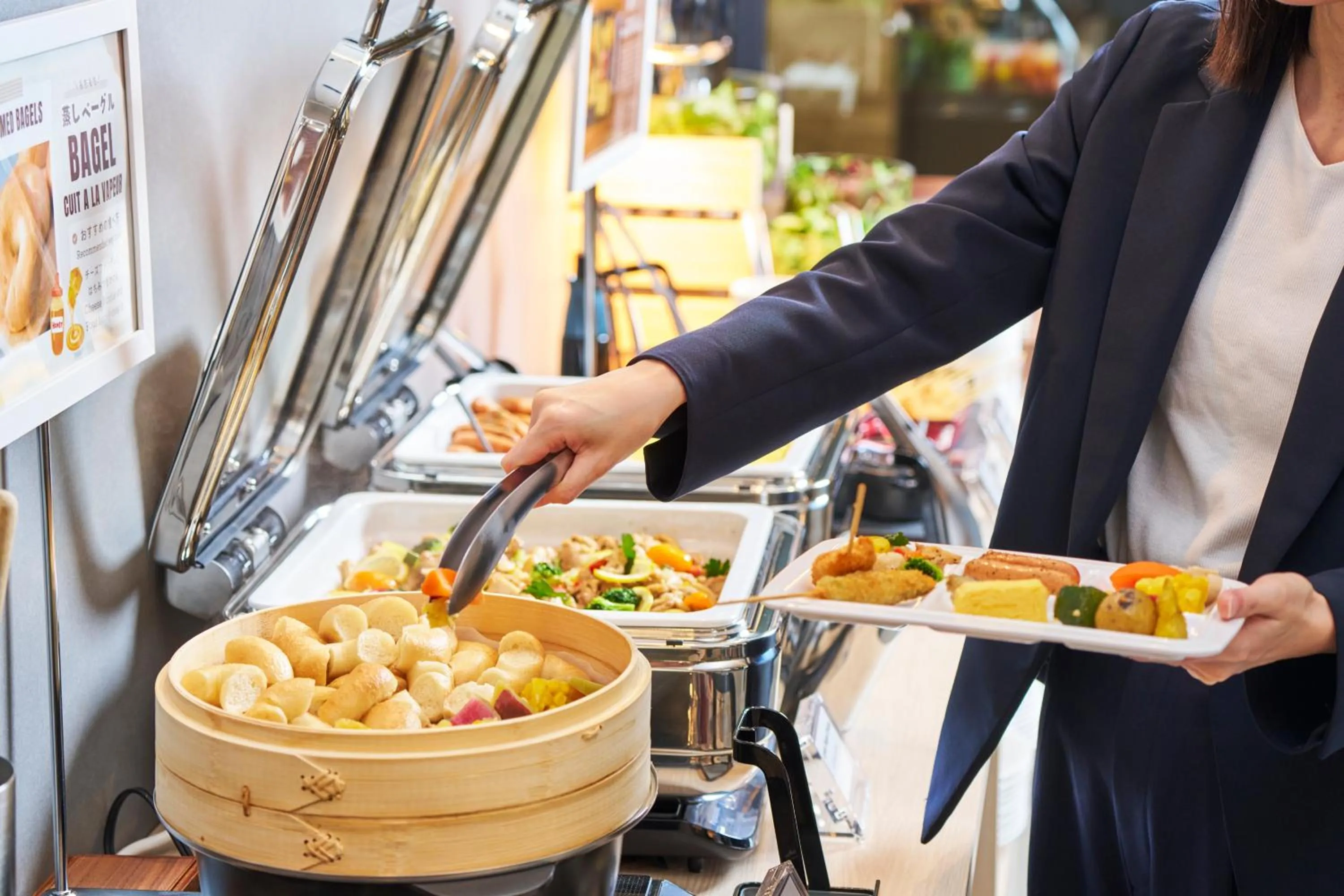Buffet breakfast in KOKO HOTEL Osaka Namba Sennichimae