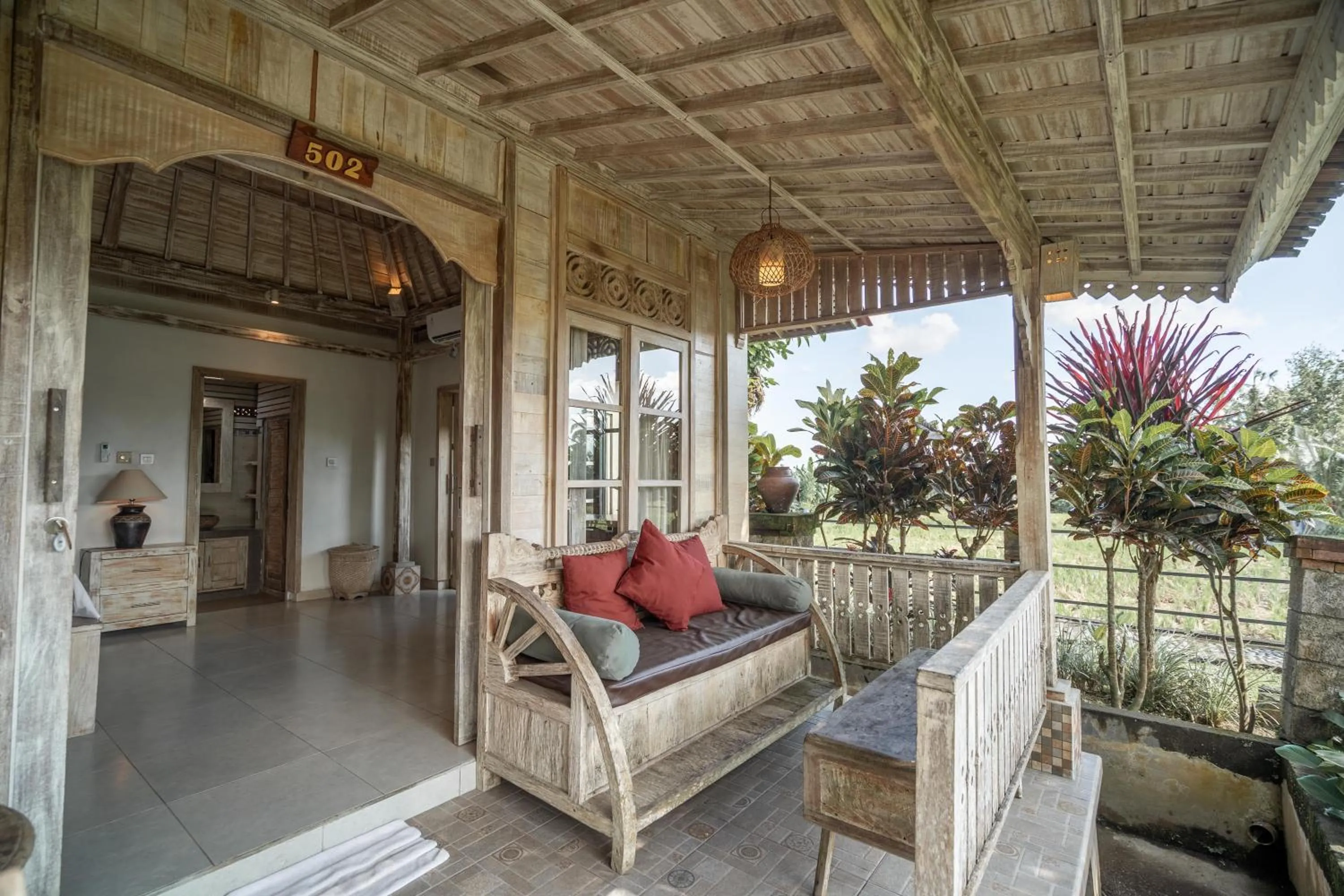 Patio in Uma Caming Villa Ubud