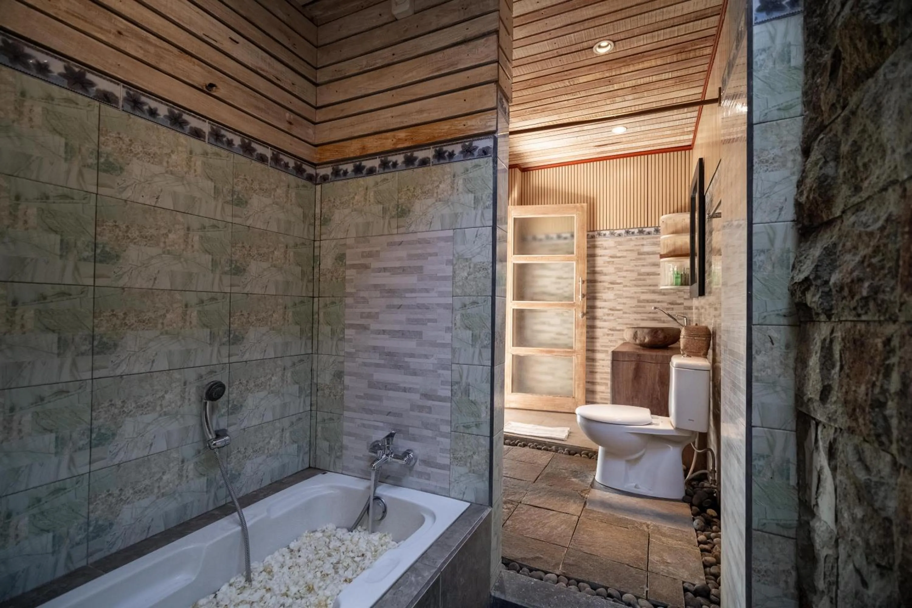 Shower in Uma Caming Villa Ubud