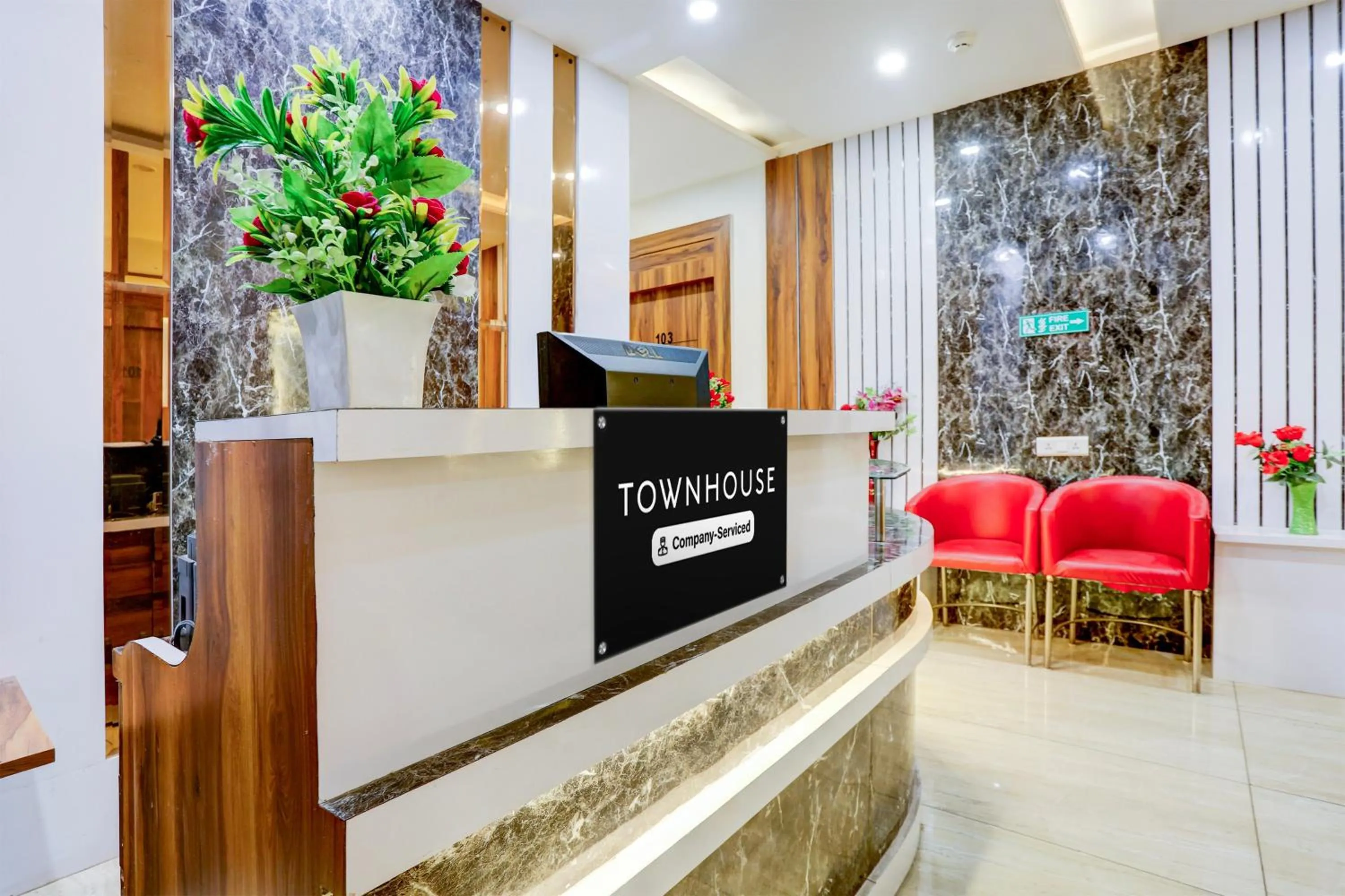 Lobby or reception in Townhouse Model Town Rohtak Formerly Hotel Tathastu