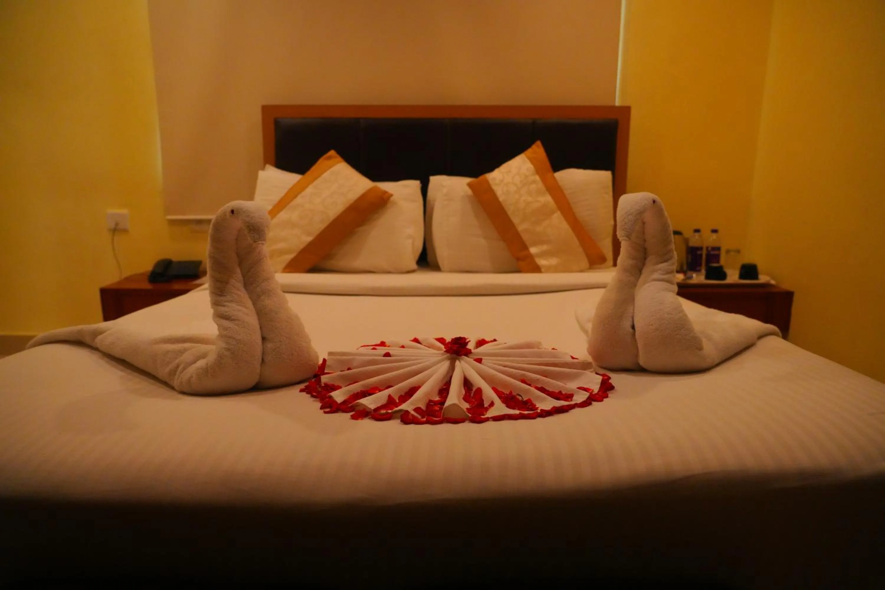 Bed in Hotel Diamonds Pearl