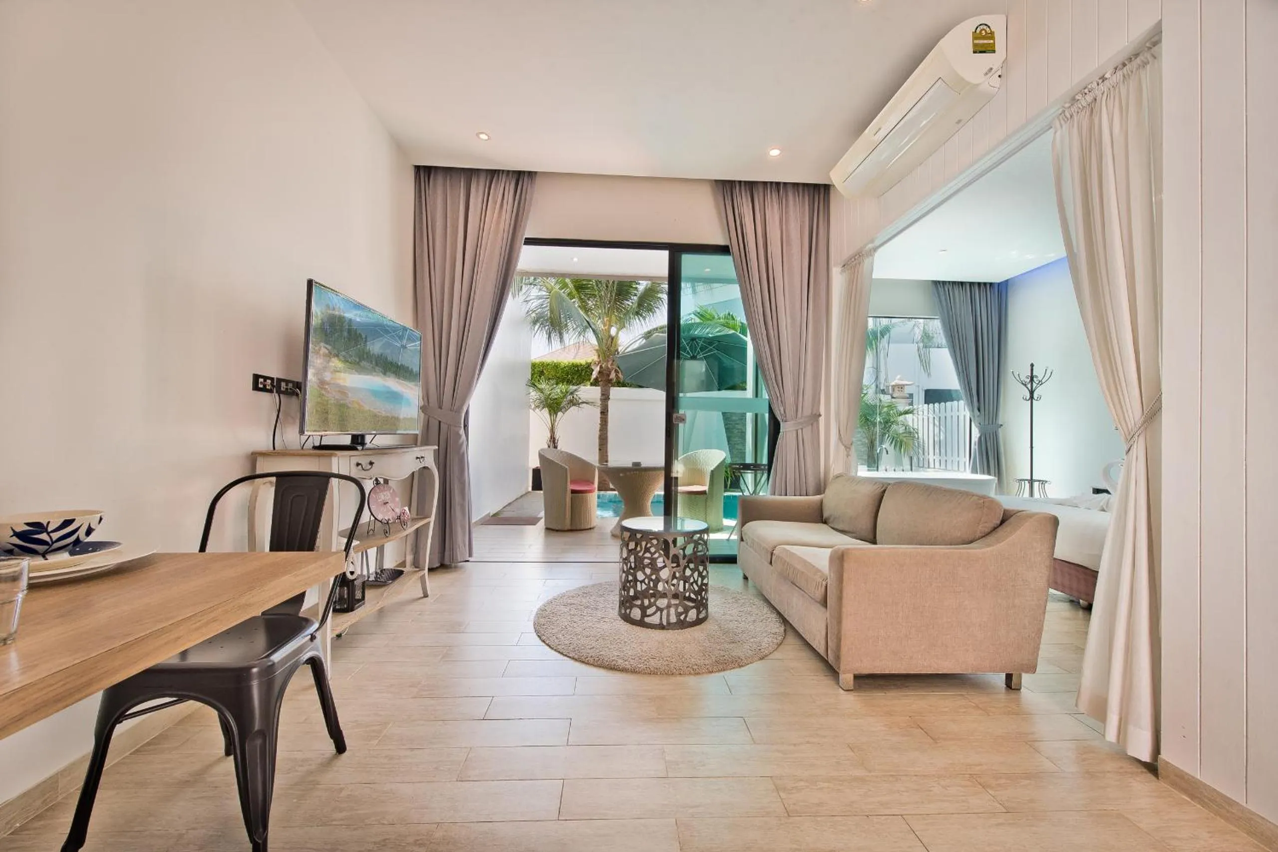 Living room in Tropicana Pool Villa