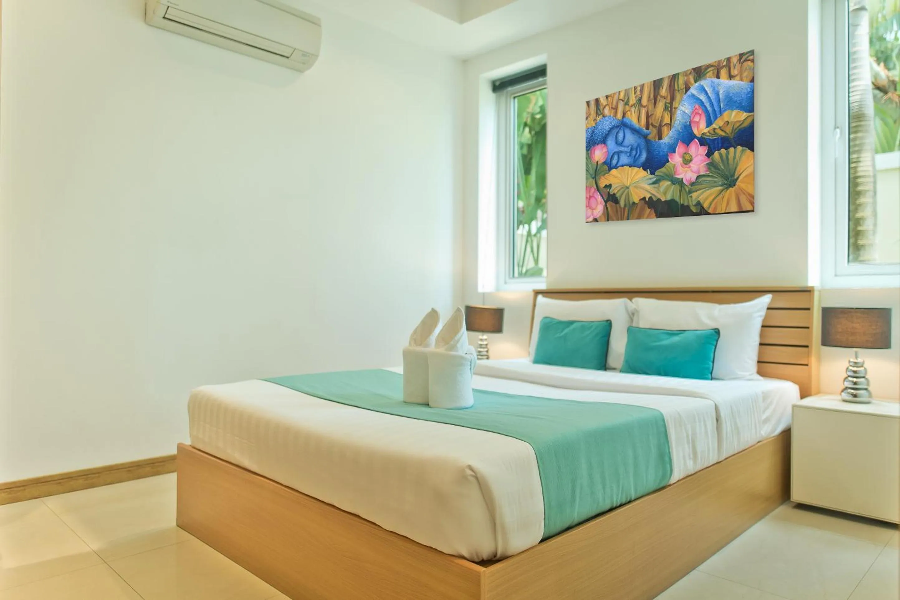 Decorative detail, Bed in Tropicana Pool Villa