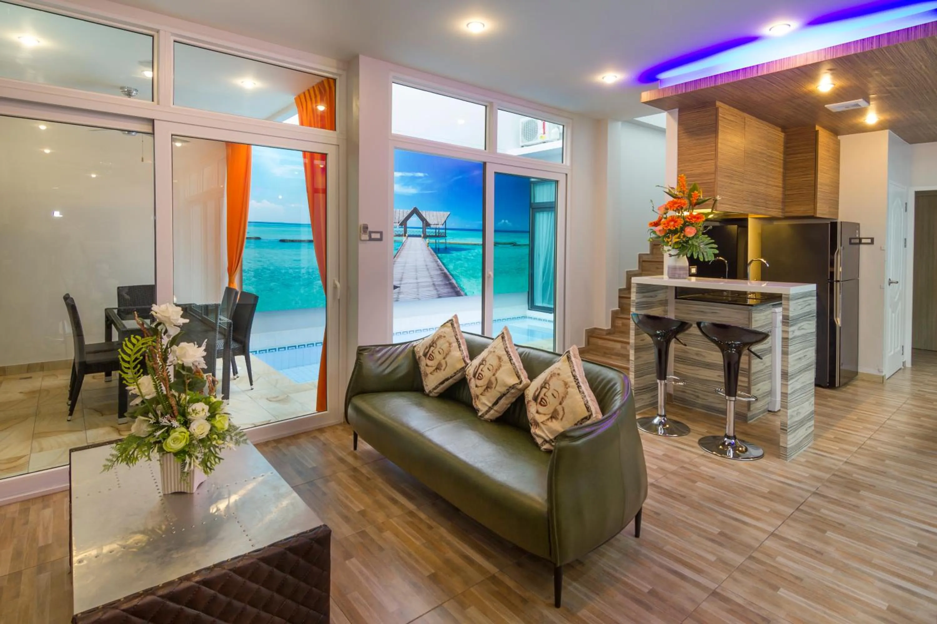 Living room in Tropicana Pool Villa