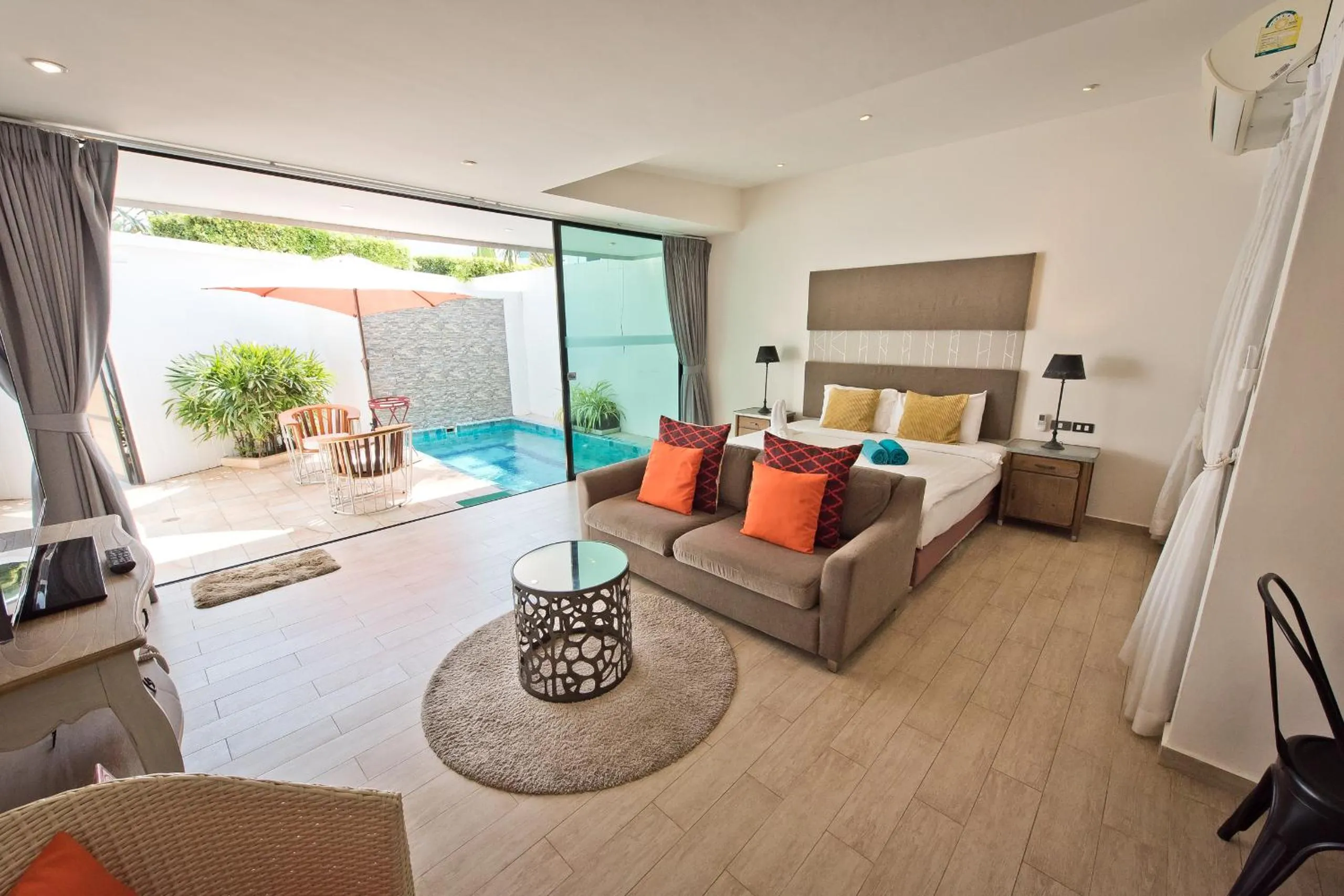 Living room in Tropicana Pool Villa