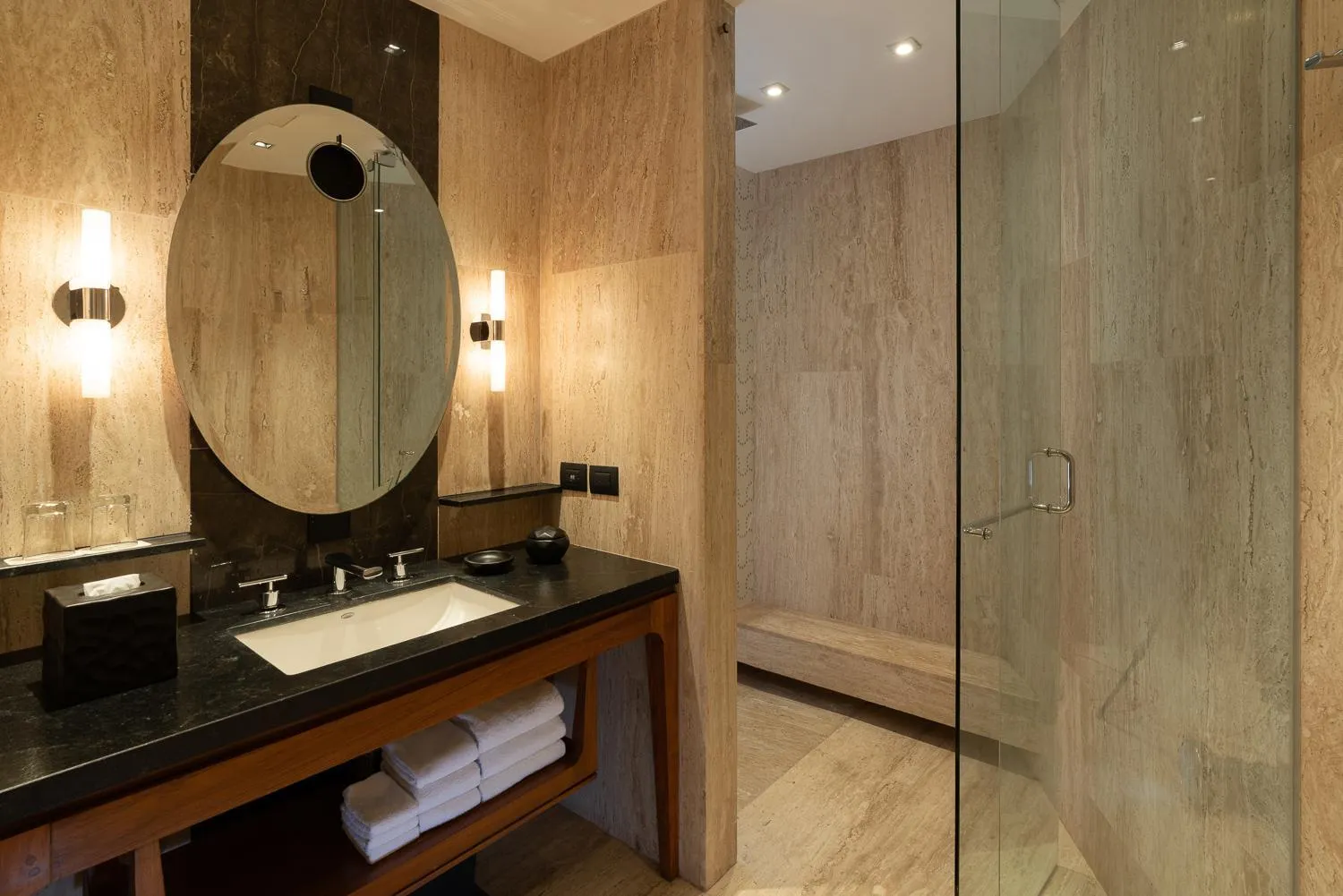 Shower in Thompson Playa Del Carmen Main House, by Hyatt