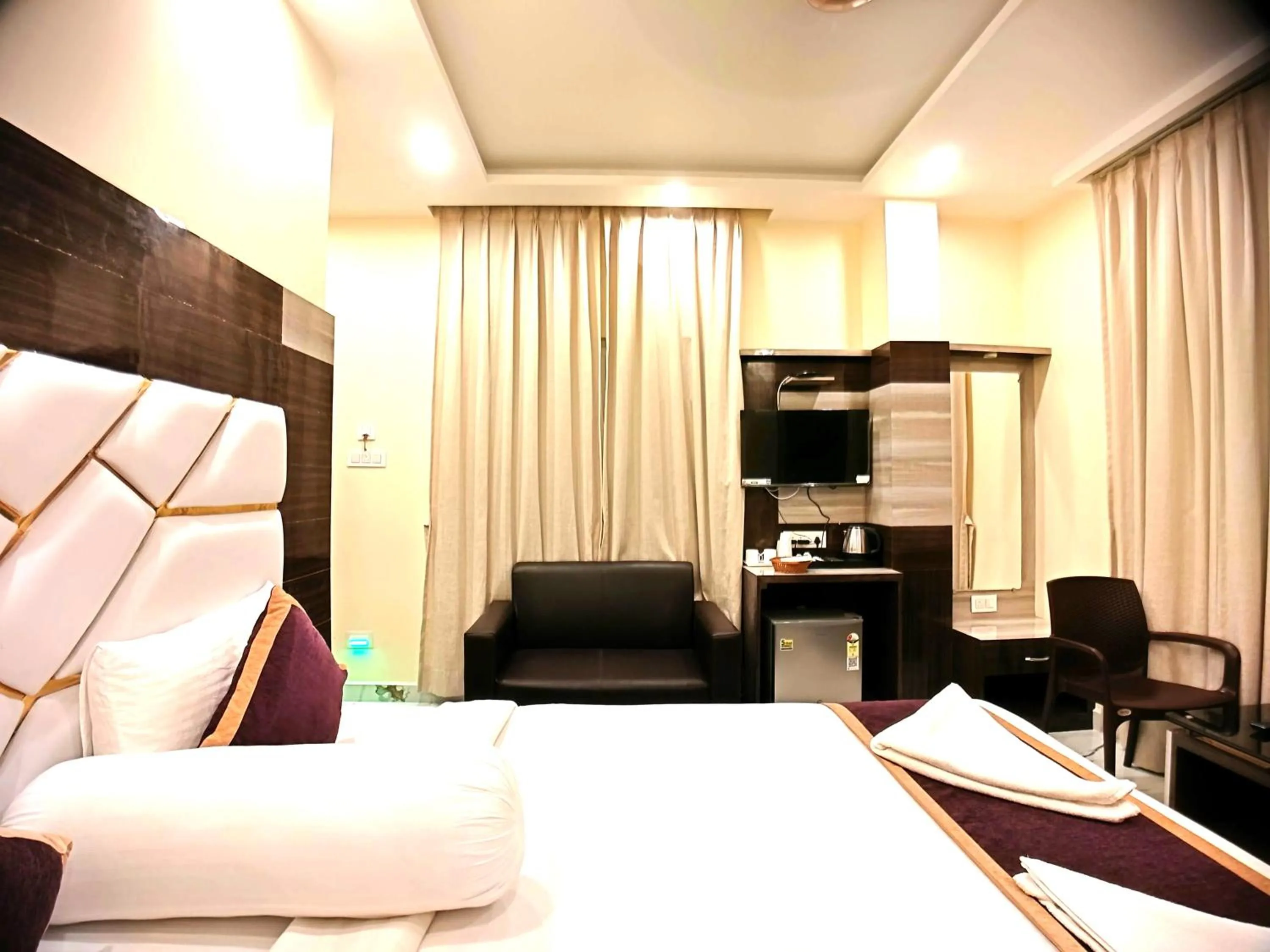 Bed in Elegant Beach Resort