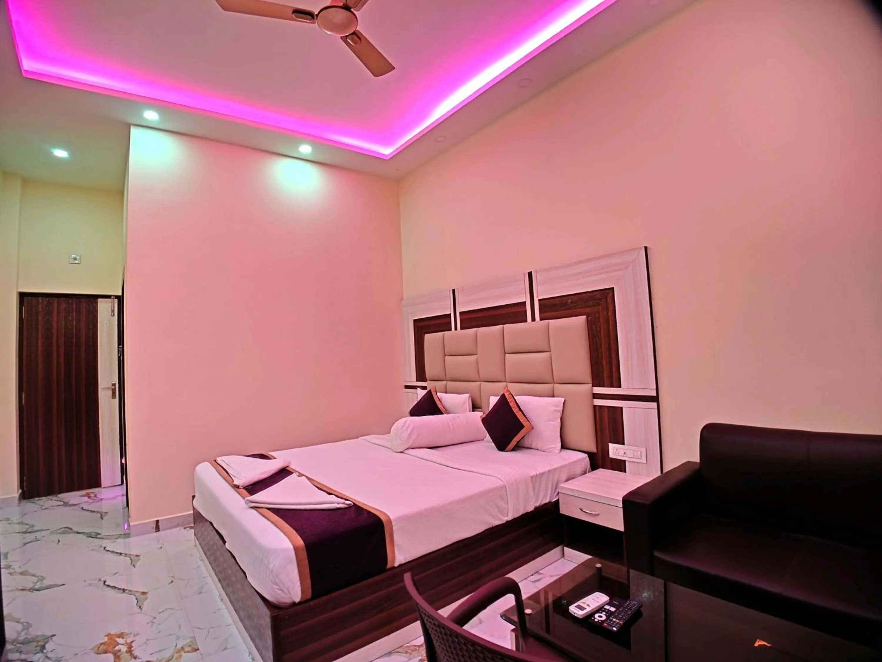 Bed in Elegant Beach Resort