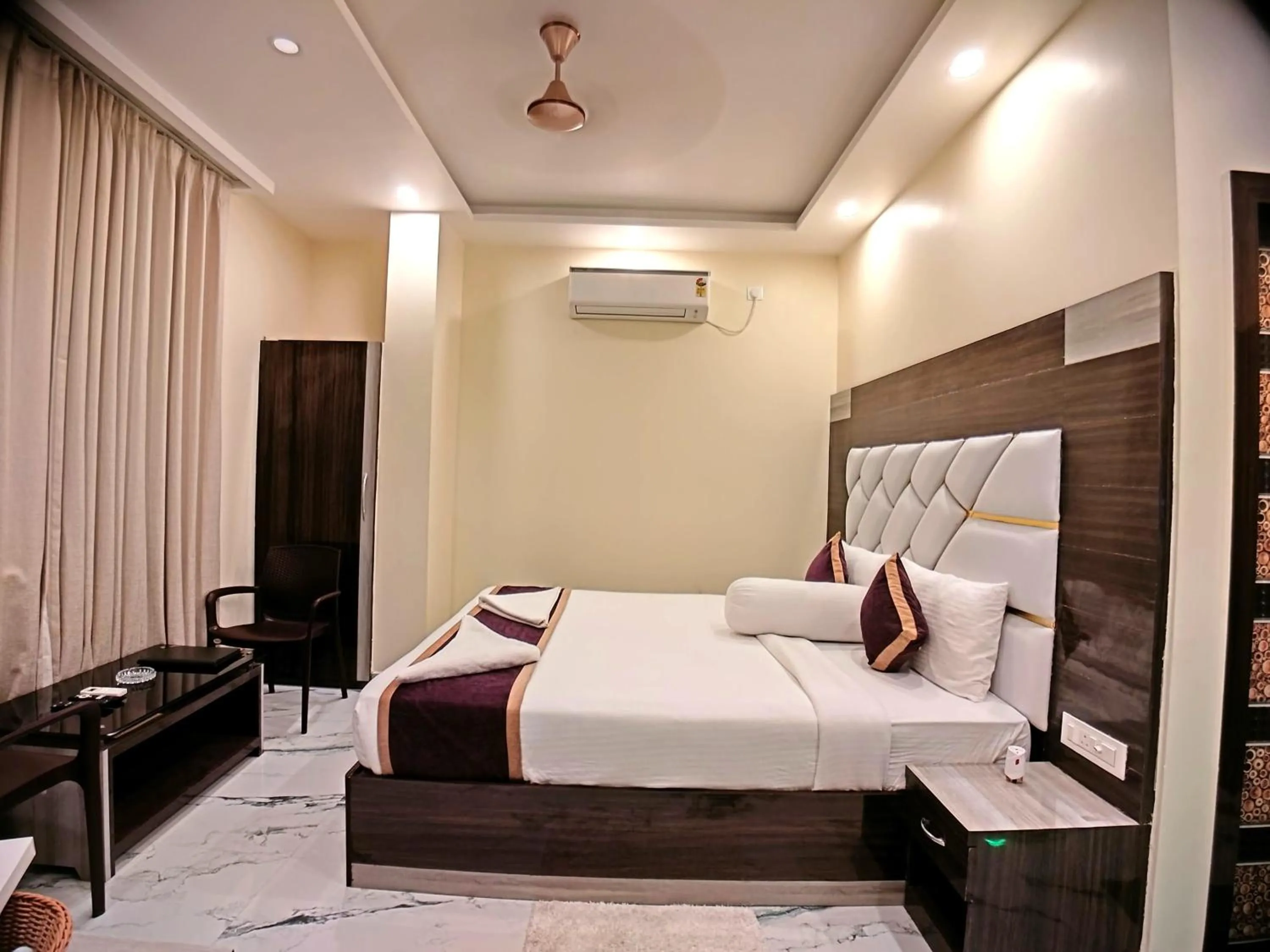 Bed in Elegant Beach Resort