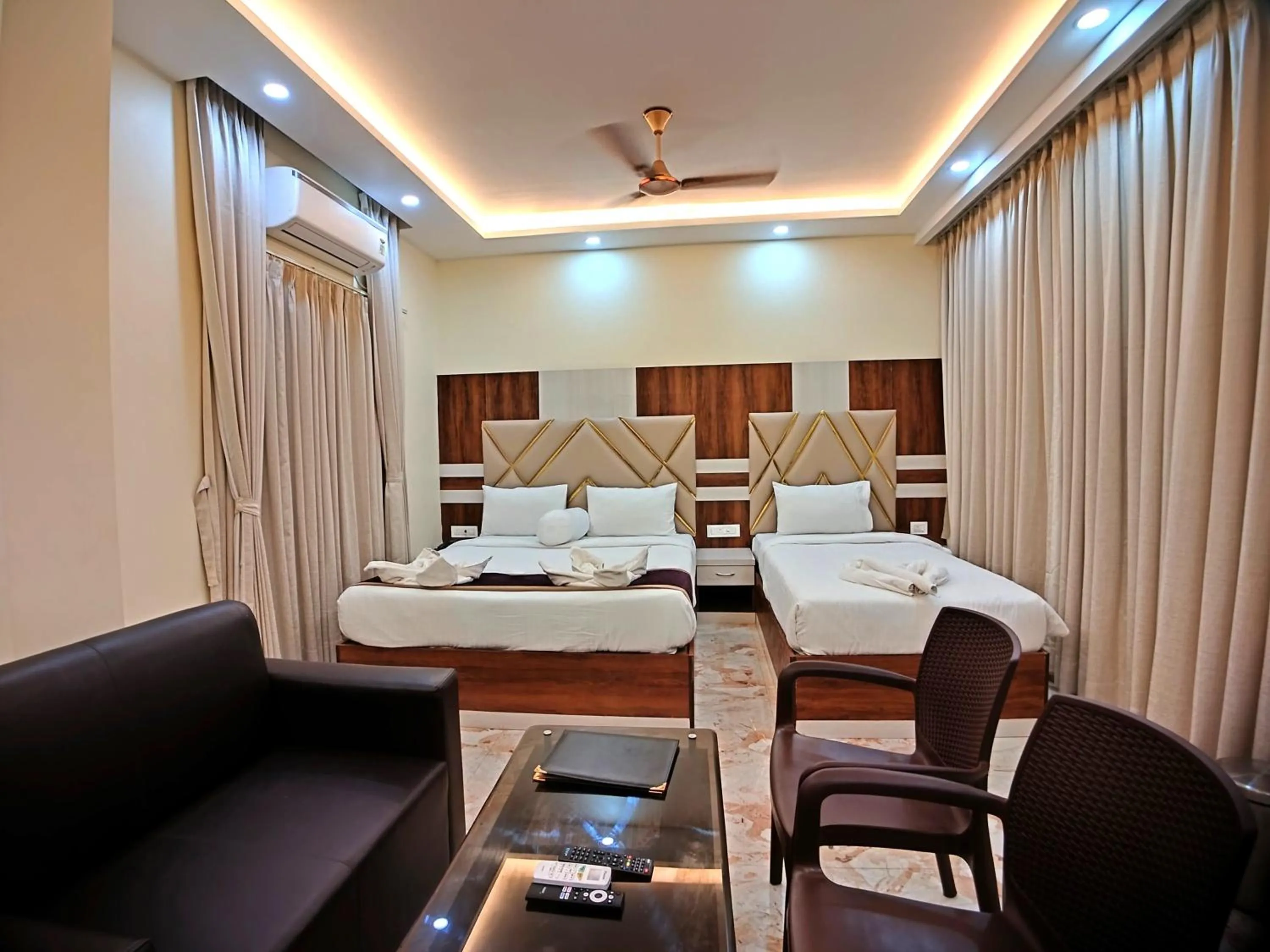 Bed in Elegant Beach Resort