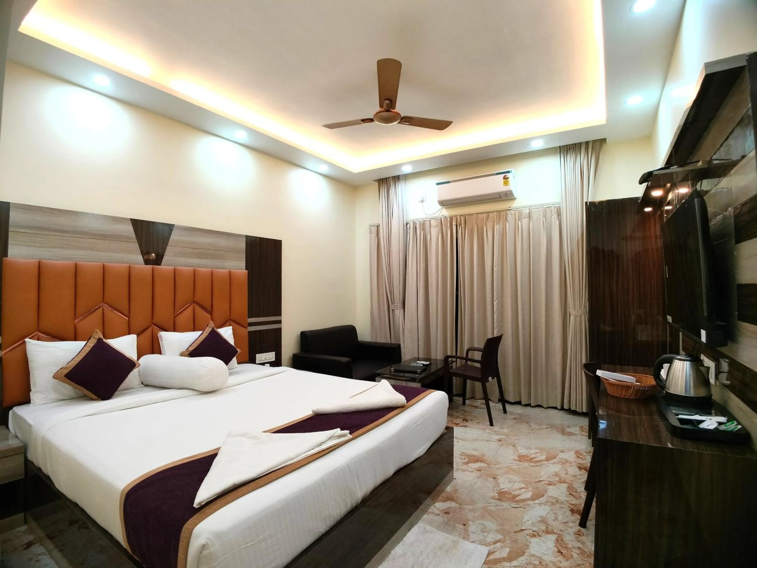 Bed in Elegant Beach Resort