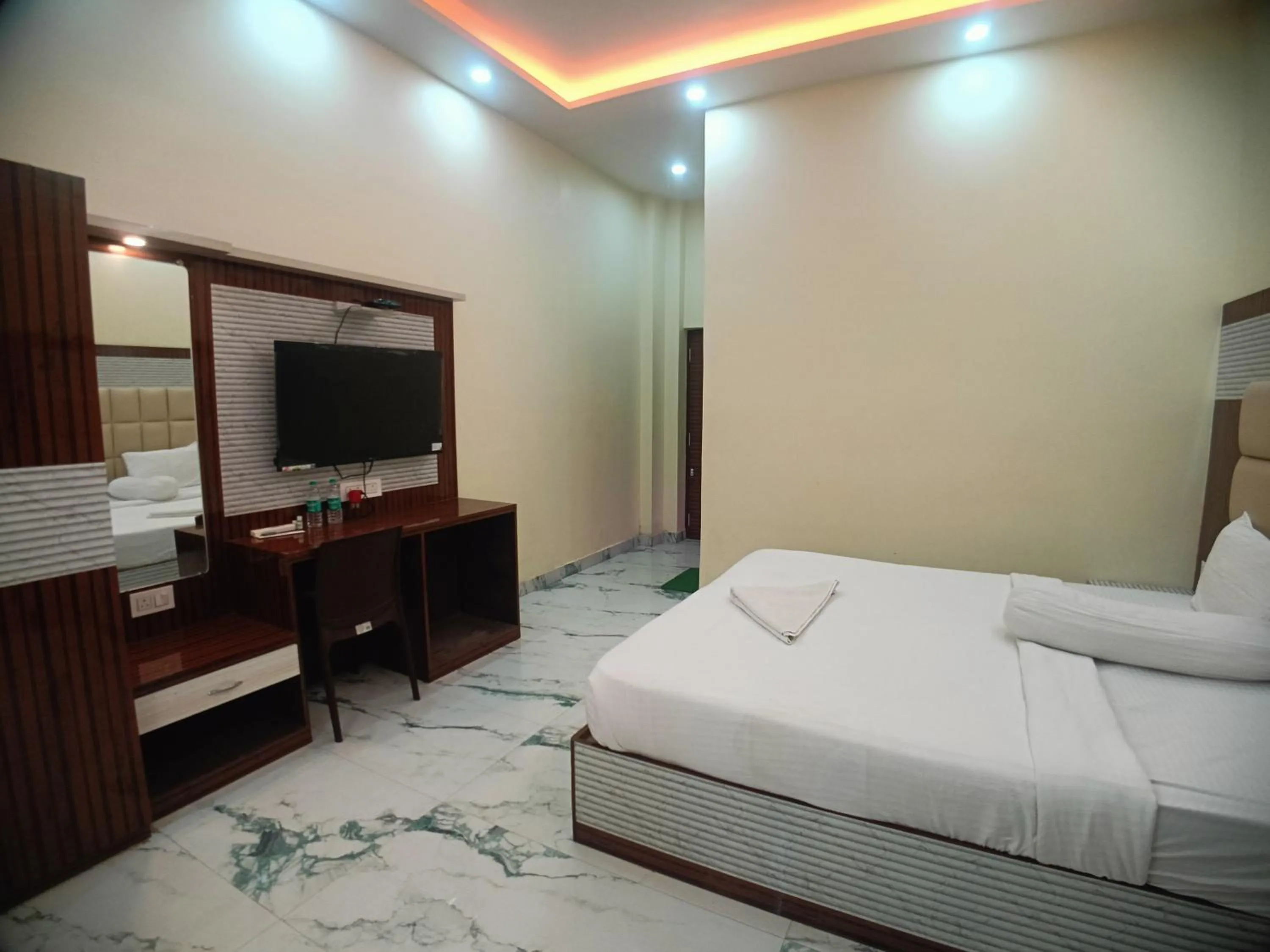 Bed in Elegant Beach Resort