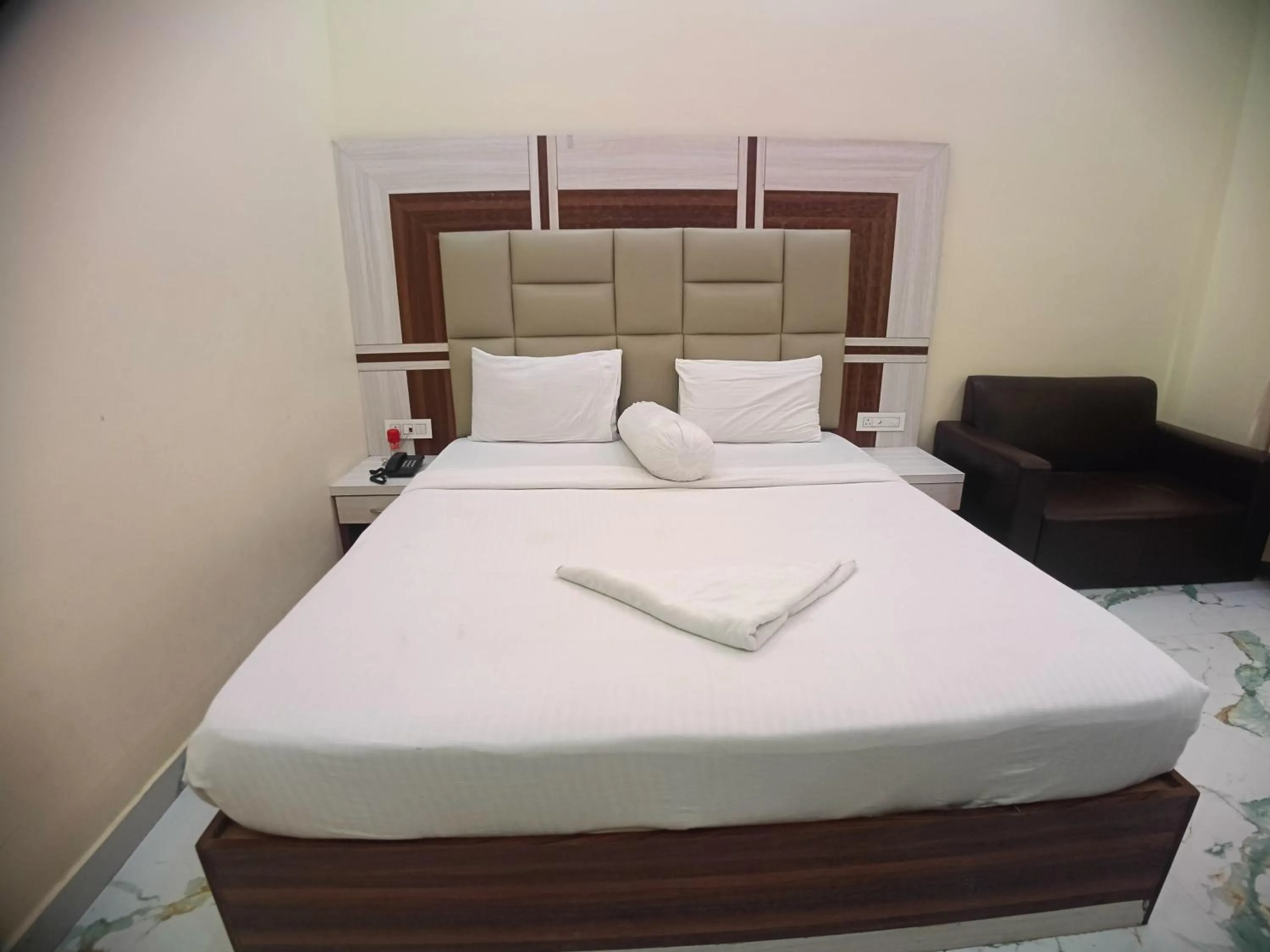 Bed in Elegant Beach Resort