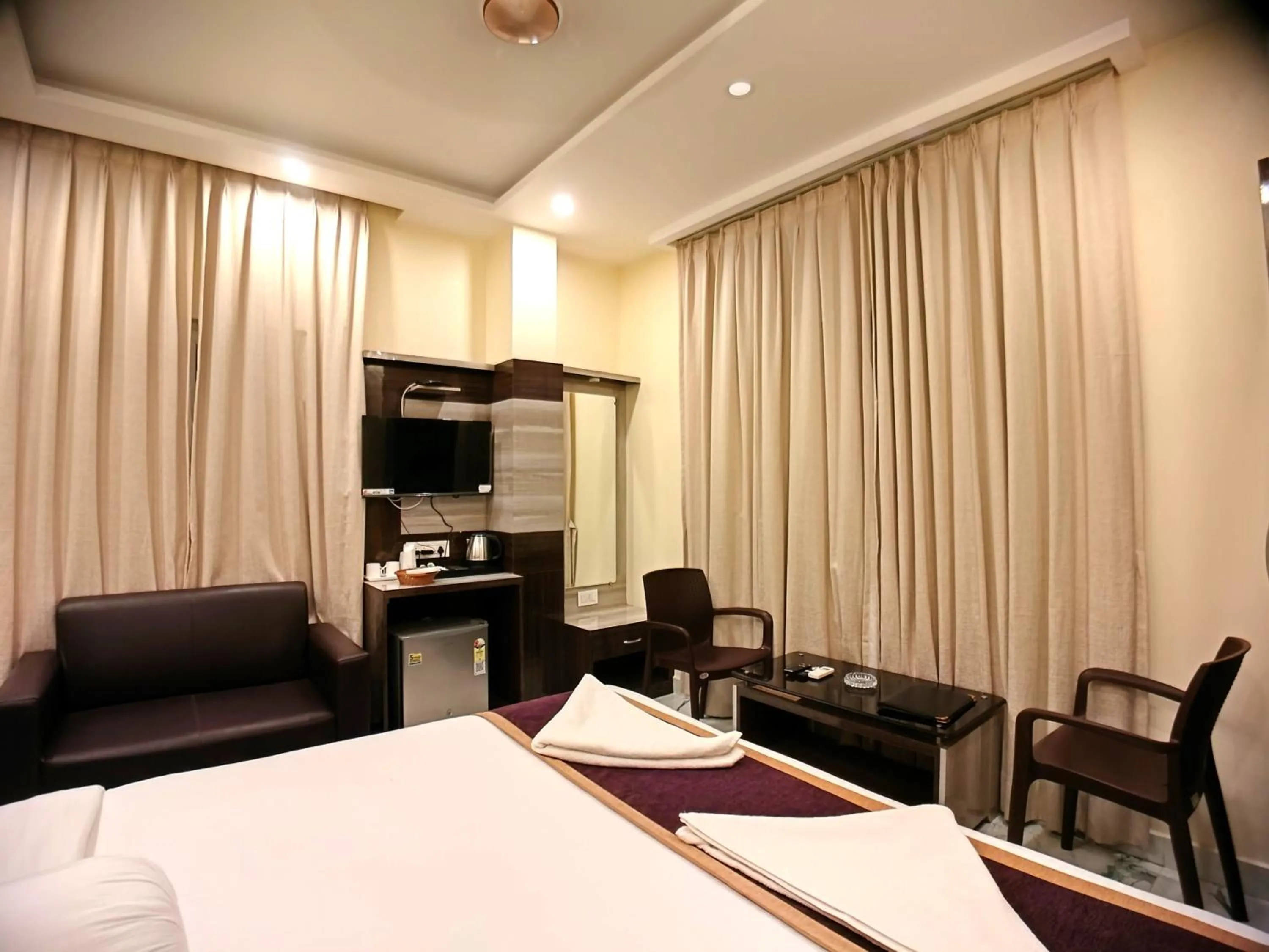 Bed in Elegant Beach Resort