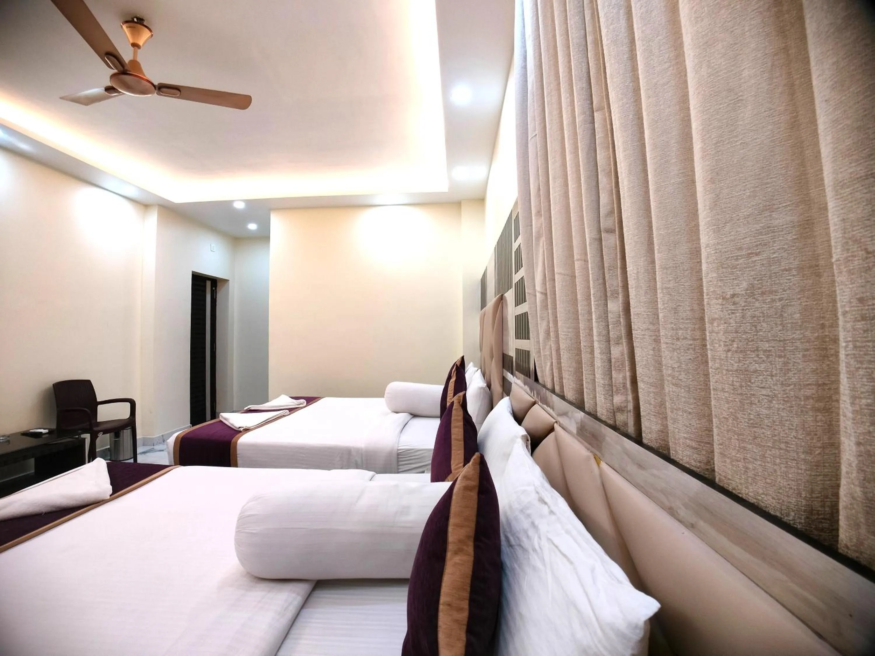 Bed in Elegant Beach Resort