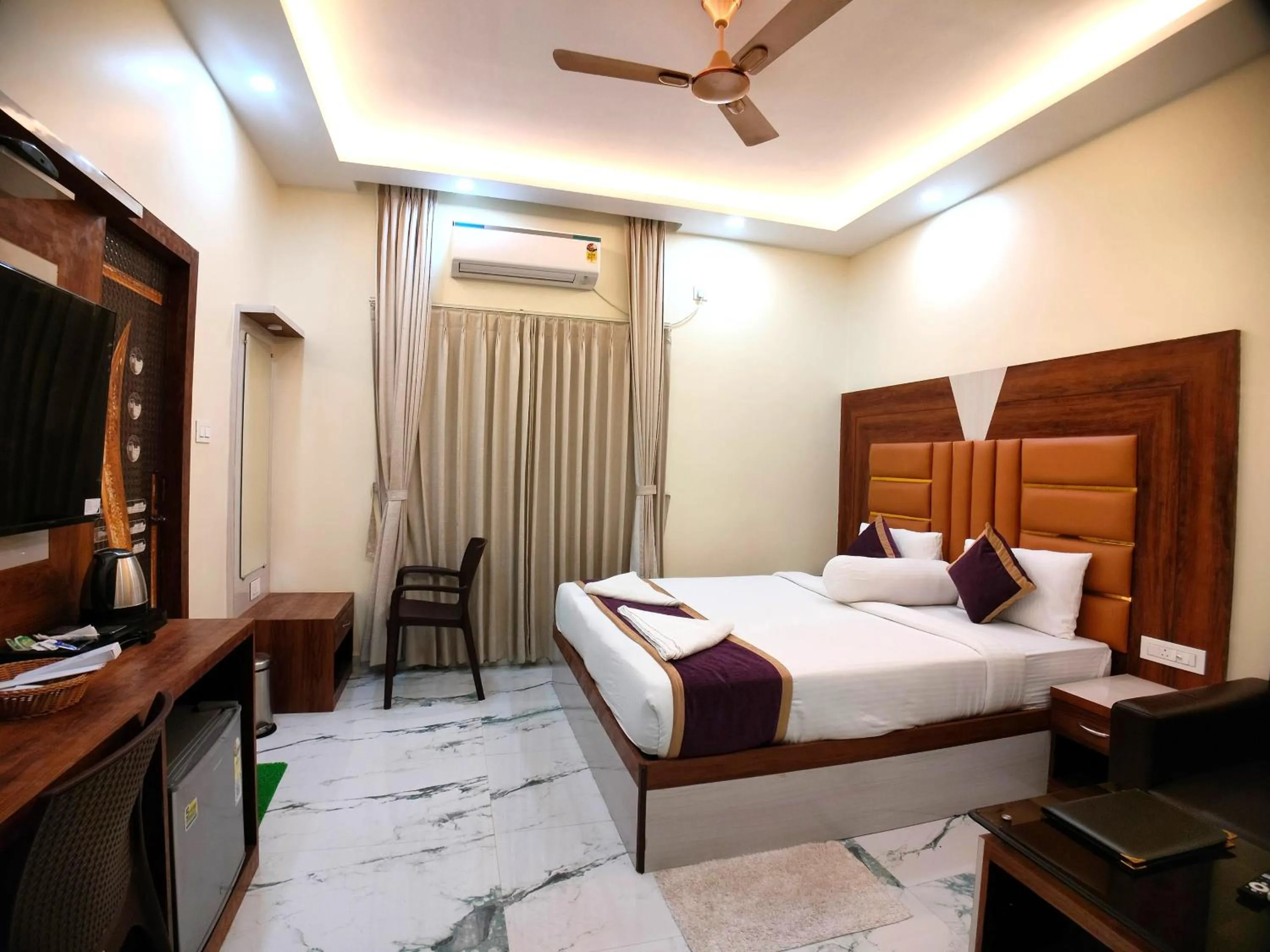 Bed in Elegant Beach Resort