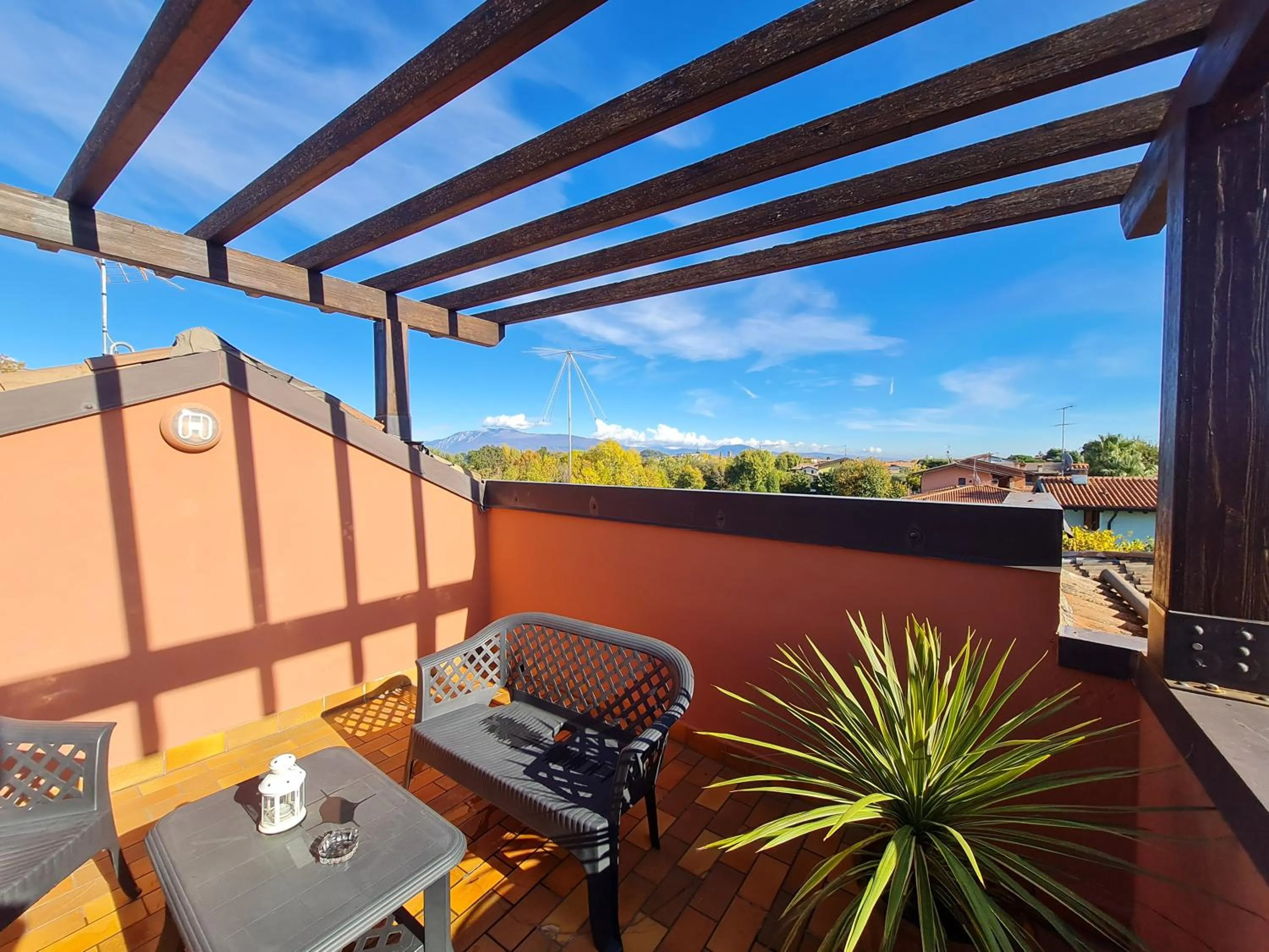 Balcony/Terrace in Albergo B&B Tenesi