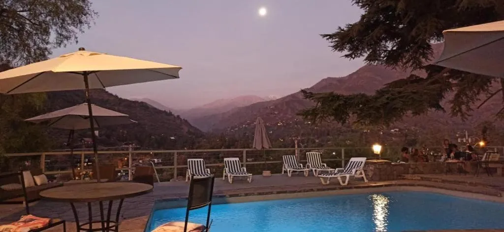 Pool view in Casa Arrayán