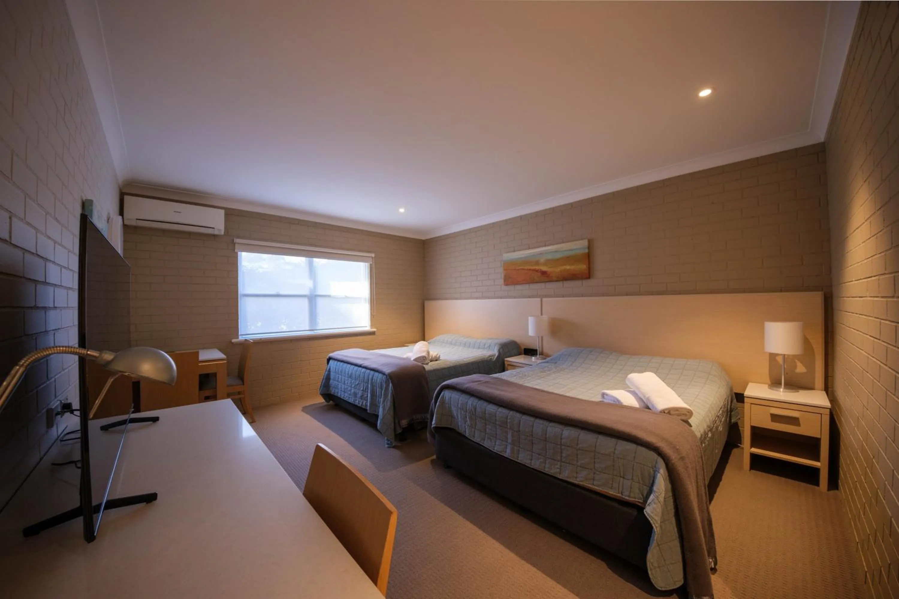 Bed in Imperial Motel