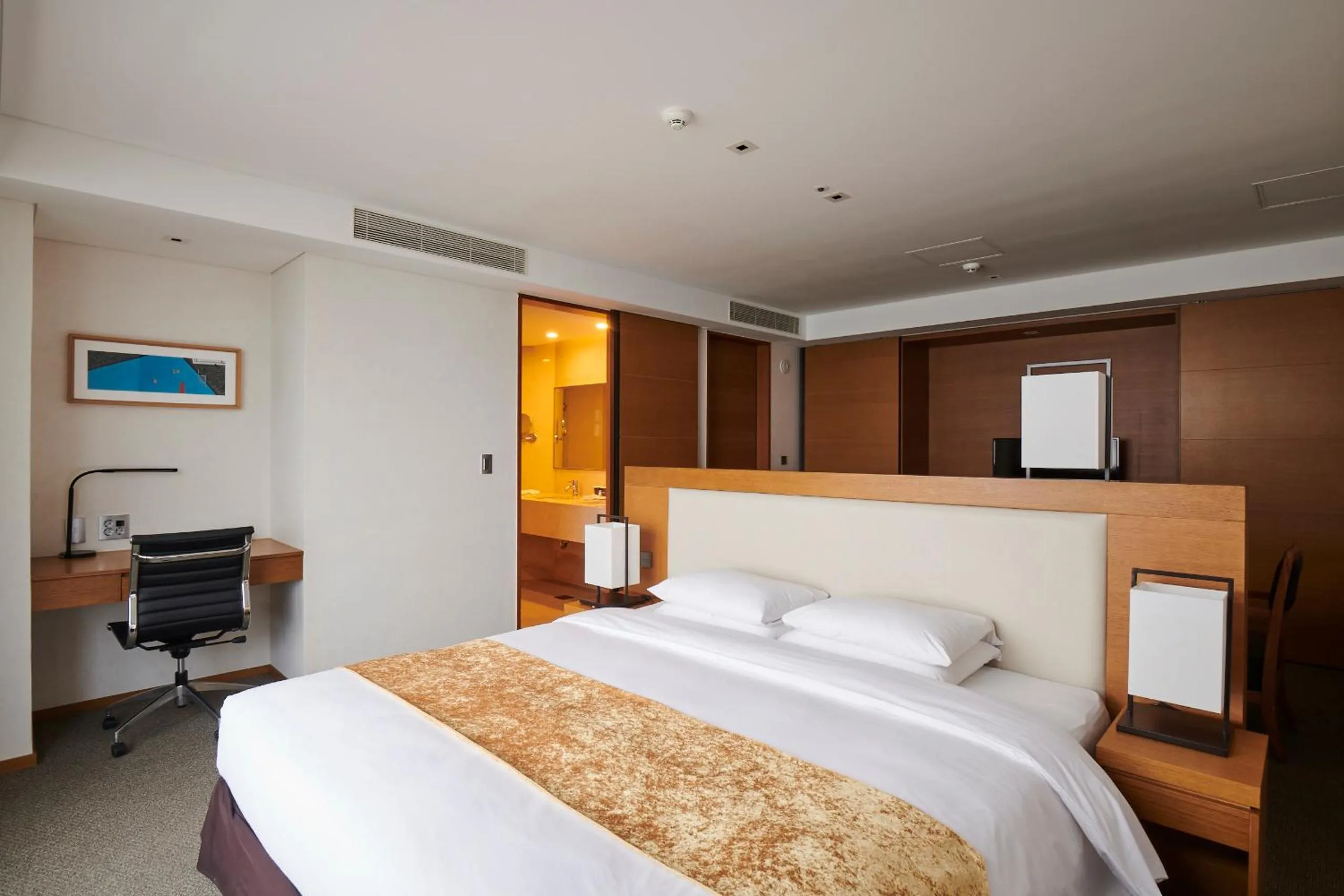 Bed in Lahan Hotel Pohang