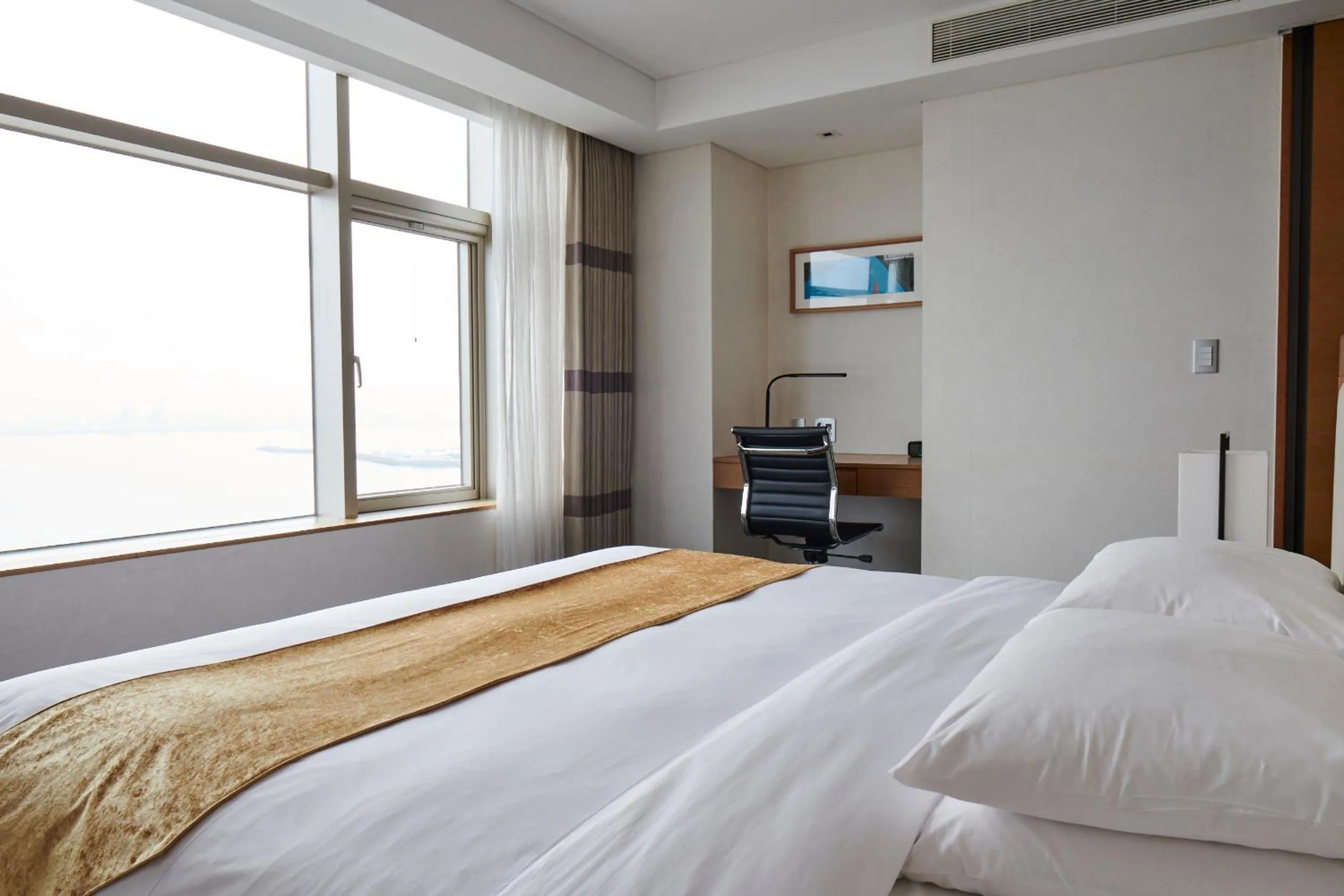 Bed in Lahan Hotel Pohang