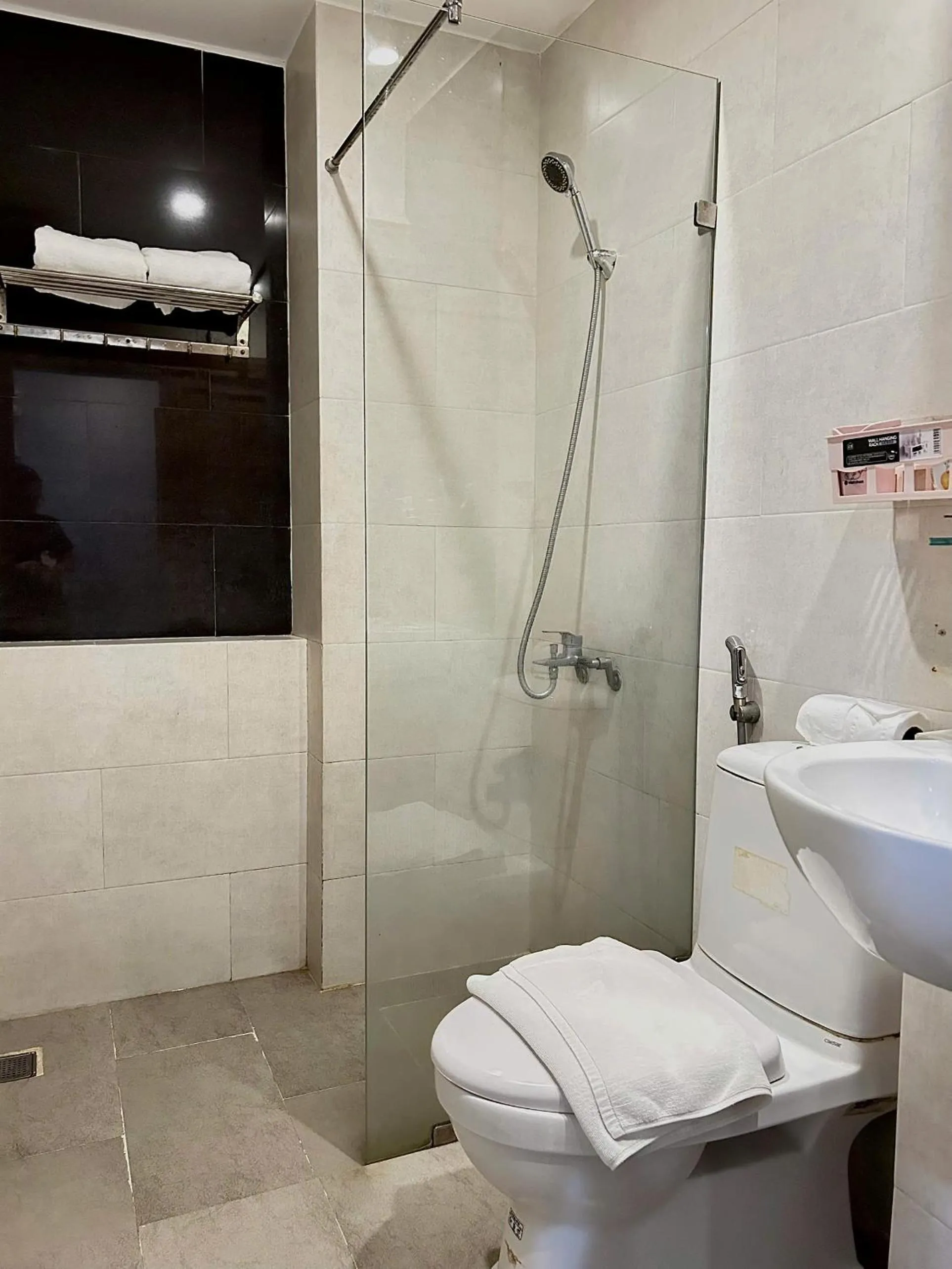 Shower in BeSea Hotel