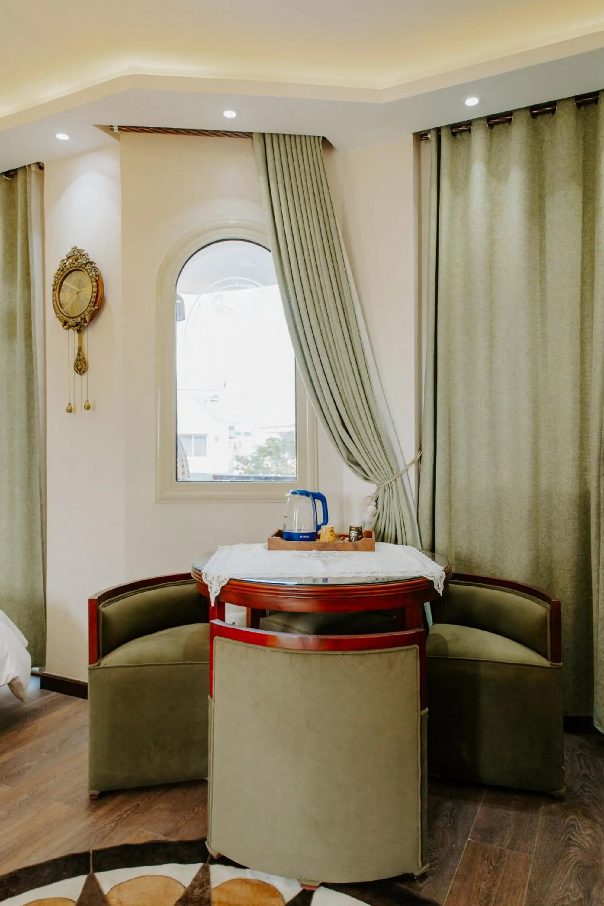 Bed in Aton Suites Luxor Resort East Bank Nile View