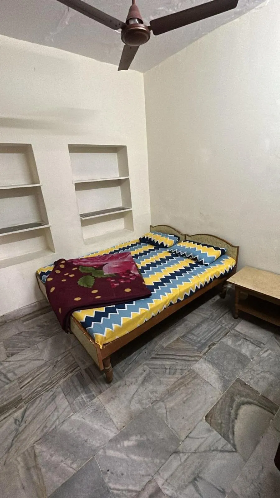 Bed in Priya guest house pushkar