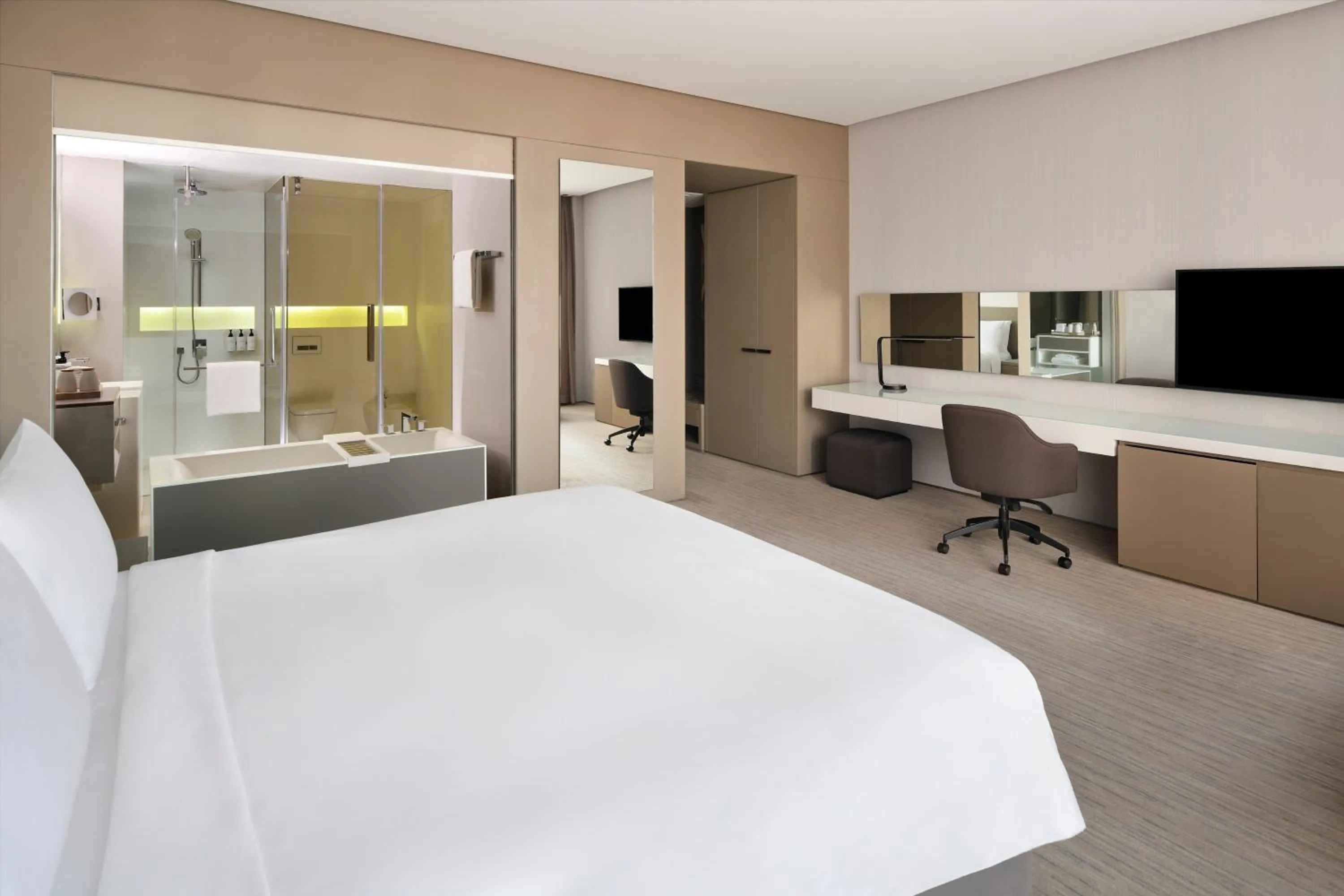 Photo of the whole room, Bed in InterContinental Dubai Marina by IHG