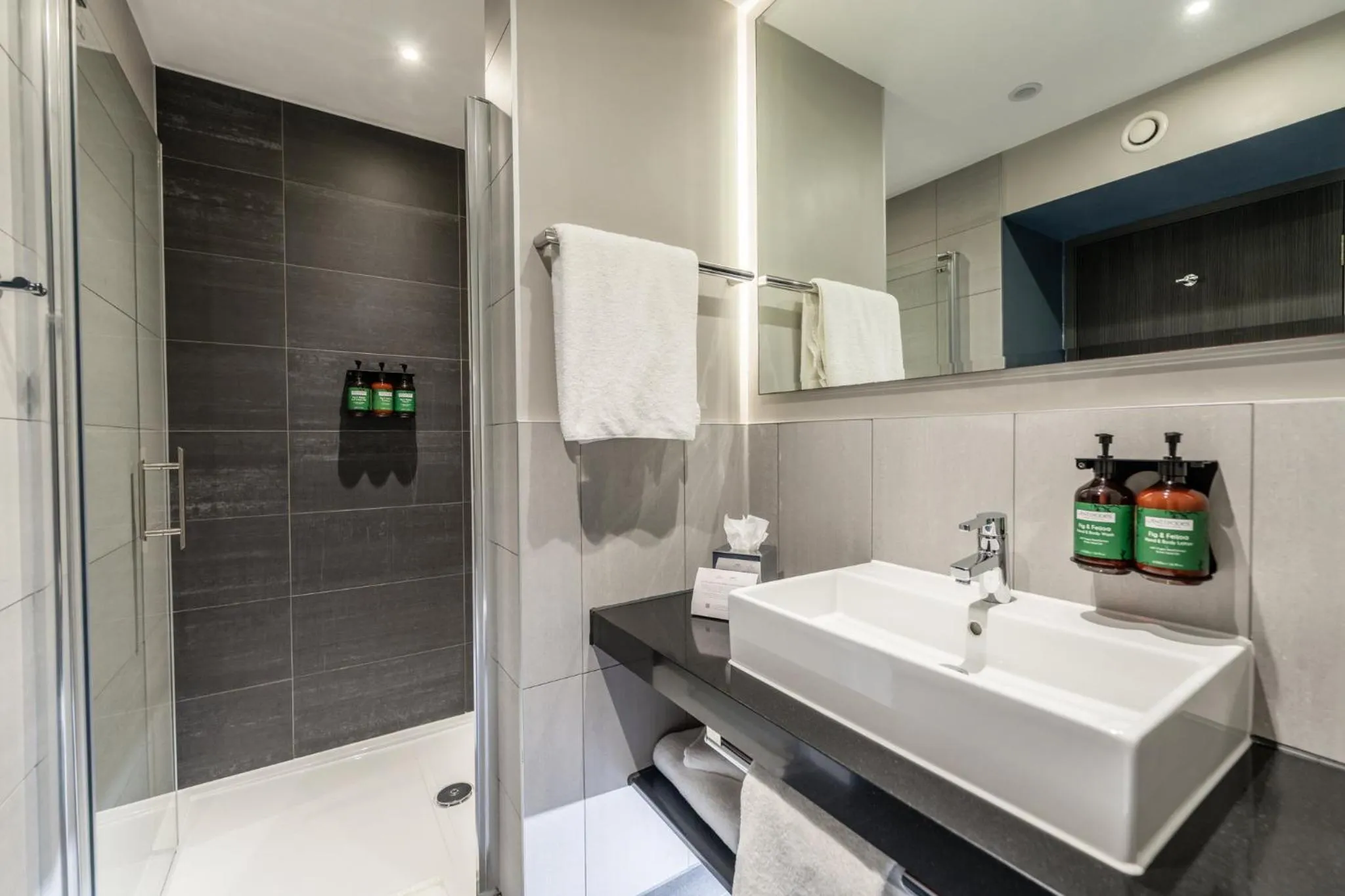 Bathroom in Crowne Plaza Aberdeen Airport by IHG