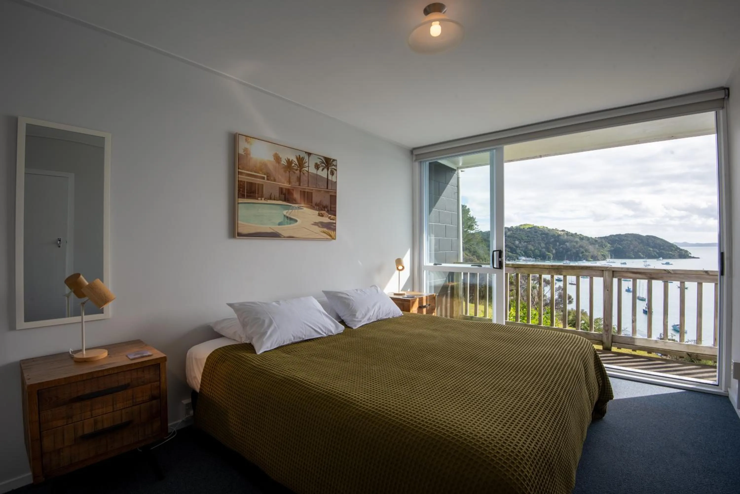 Bed in Mangonui Motel