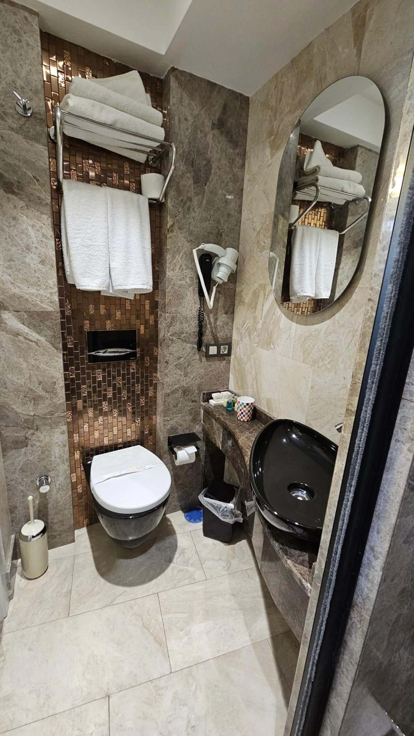 Toilet in Anthemis Hotel