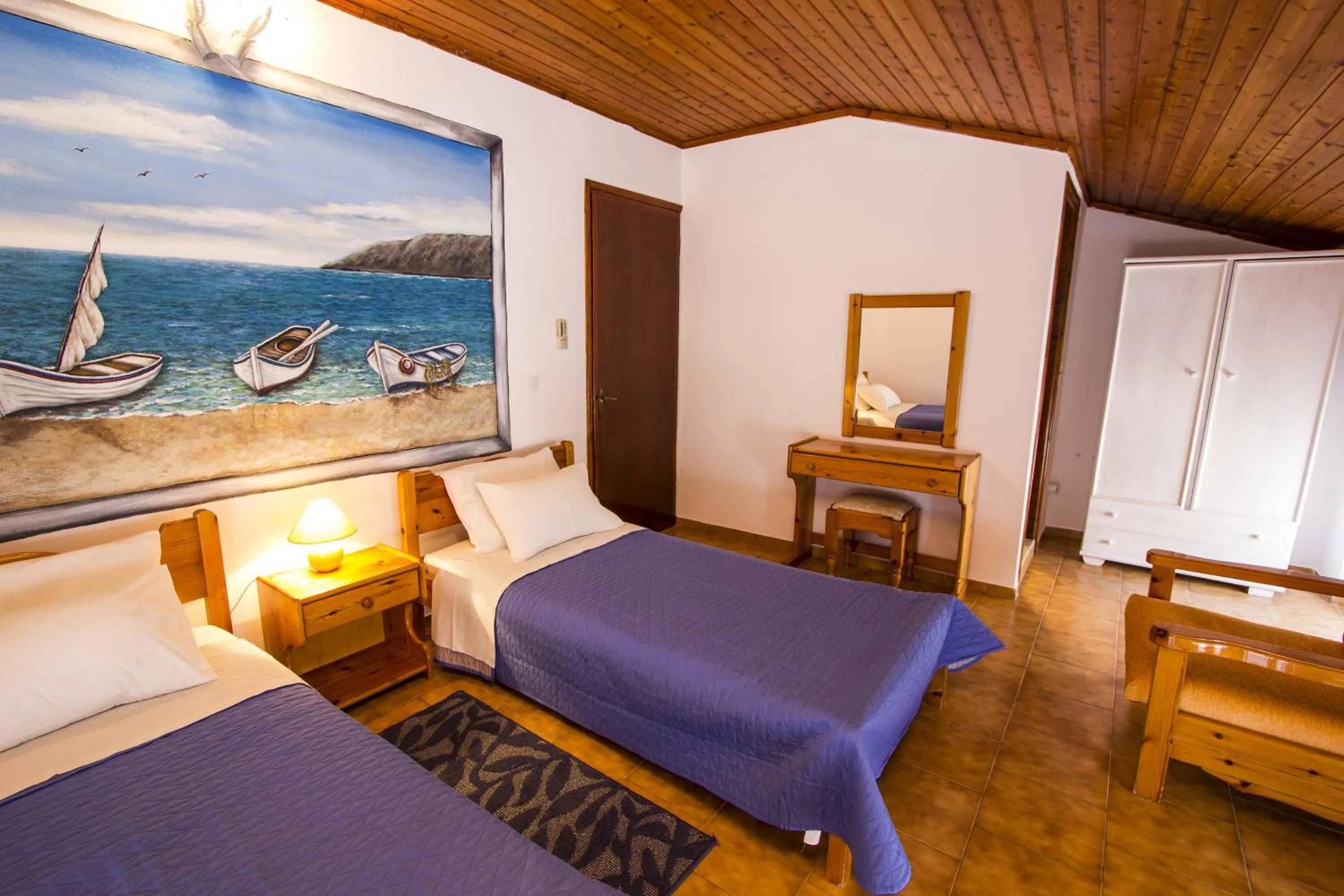 Bed in Symi Center Hotel